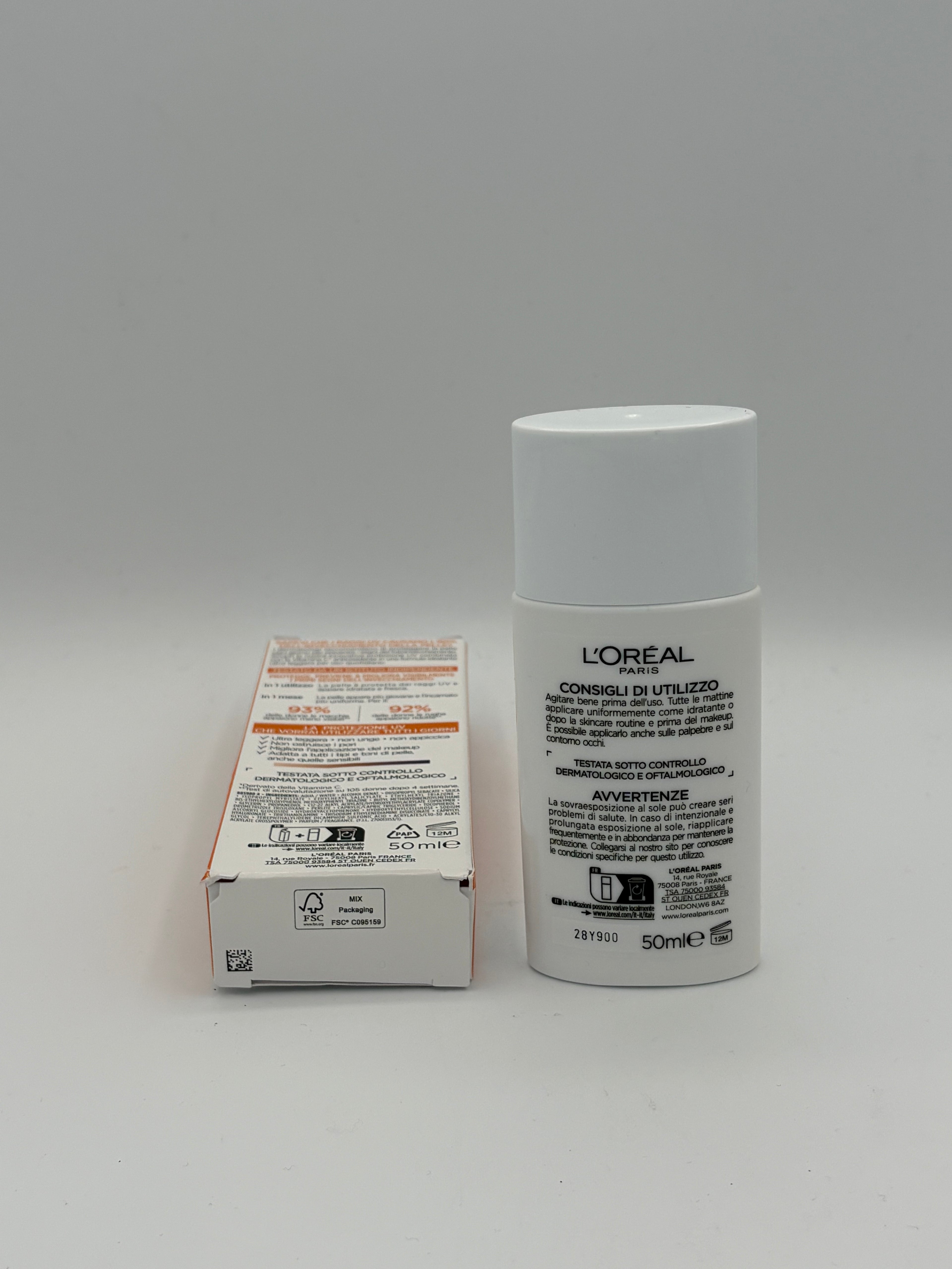 BLOCK36: CREMA	L'OREAL	REVITALIFT CLINICAL FLUIDO ANTI-UV SPF 50+