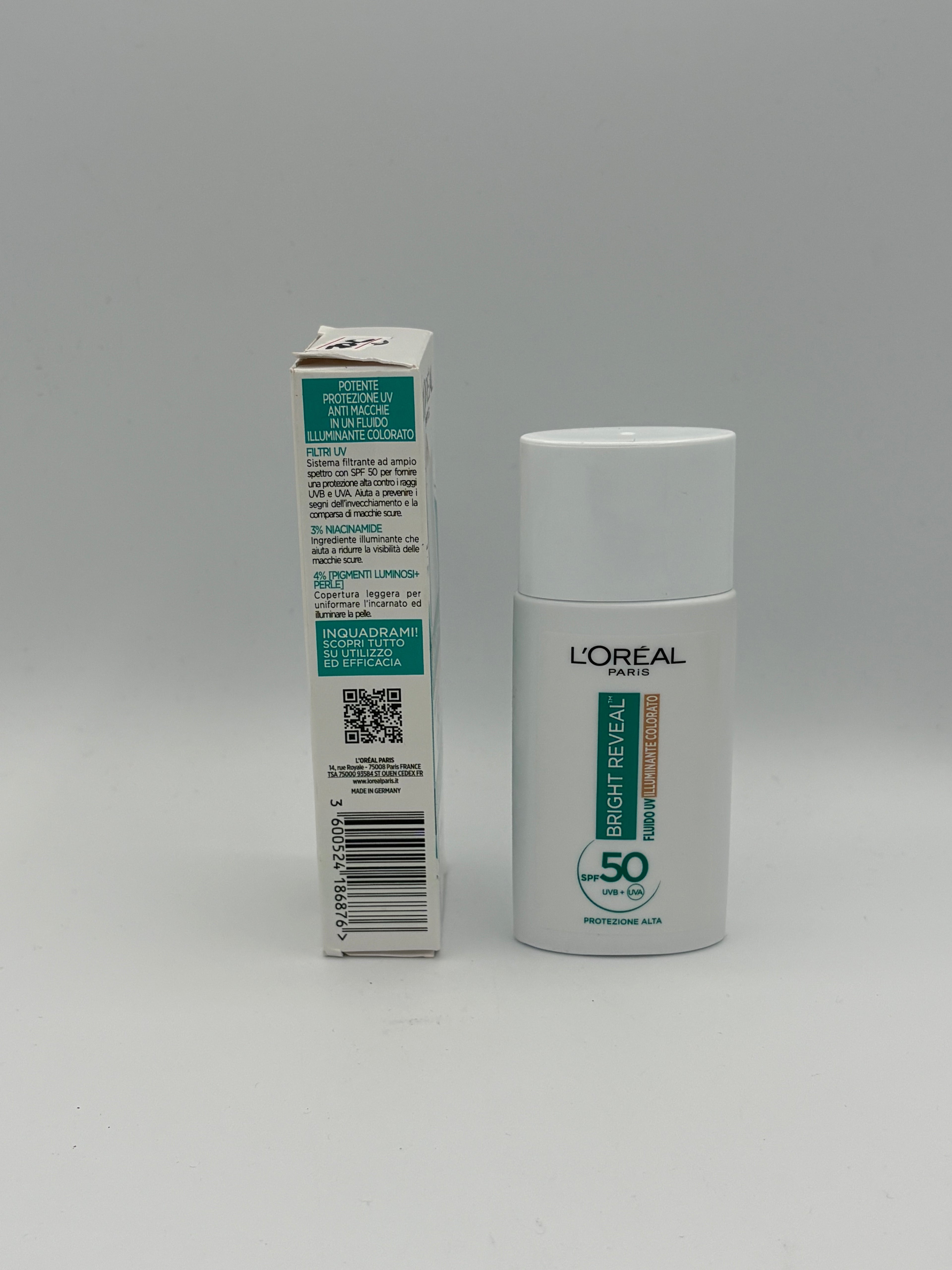BLOCK36: CREMA	L'OREAL	BRIGHT REVEAL NIACINAMIDE + PIGMENTI LUMINOSI (CHIARO)
