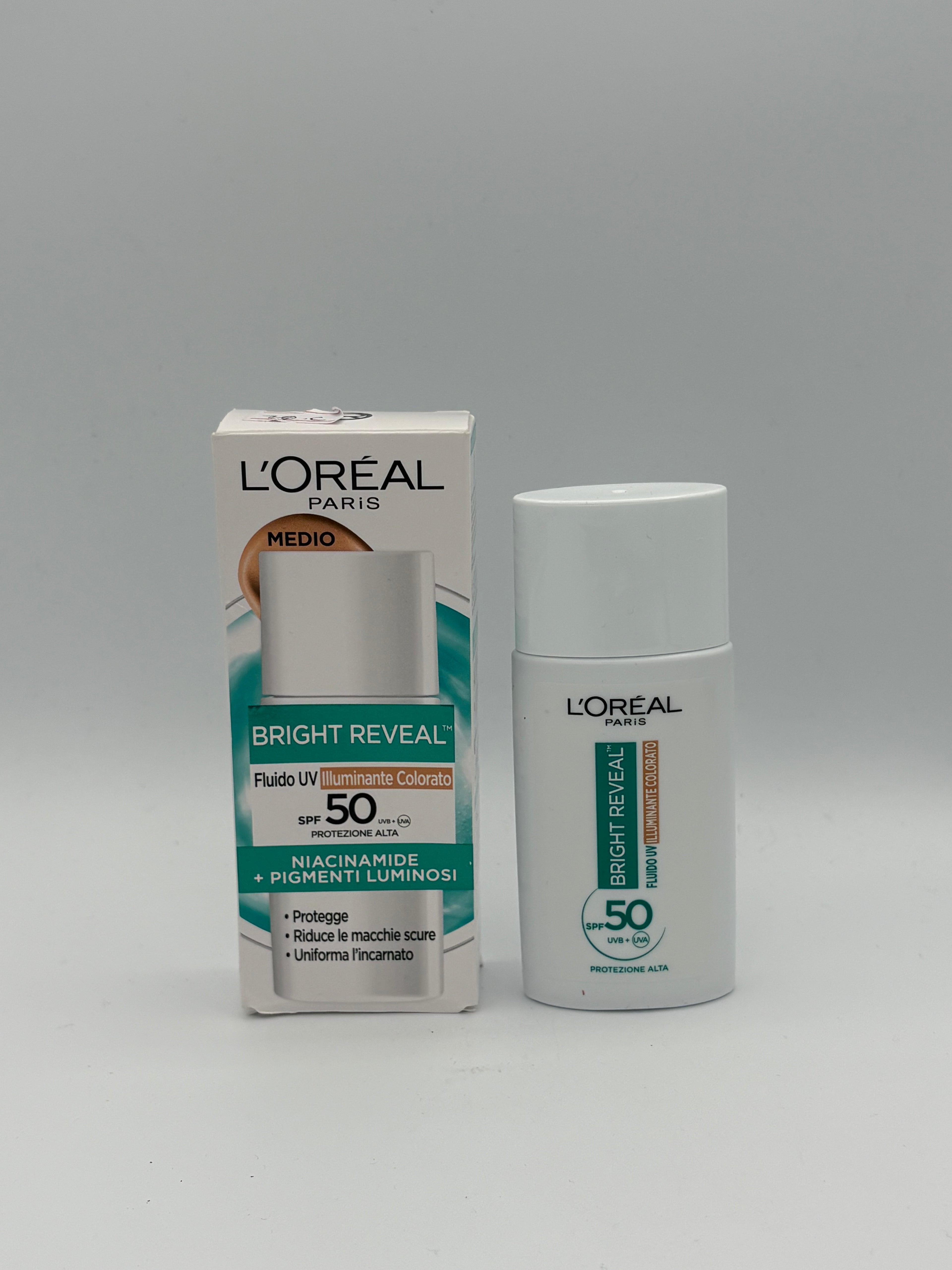 BLBLOCK36: CREMA	L'OREAL	BRIGHT REVEAL NIACINAMIDE + PIGMENTI LUMINOSI (MEDIO)