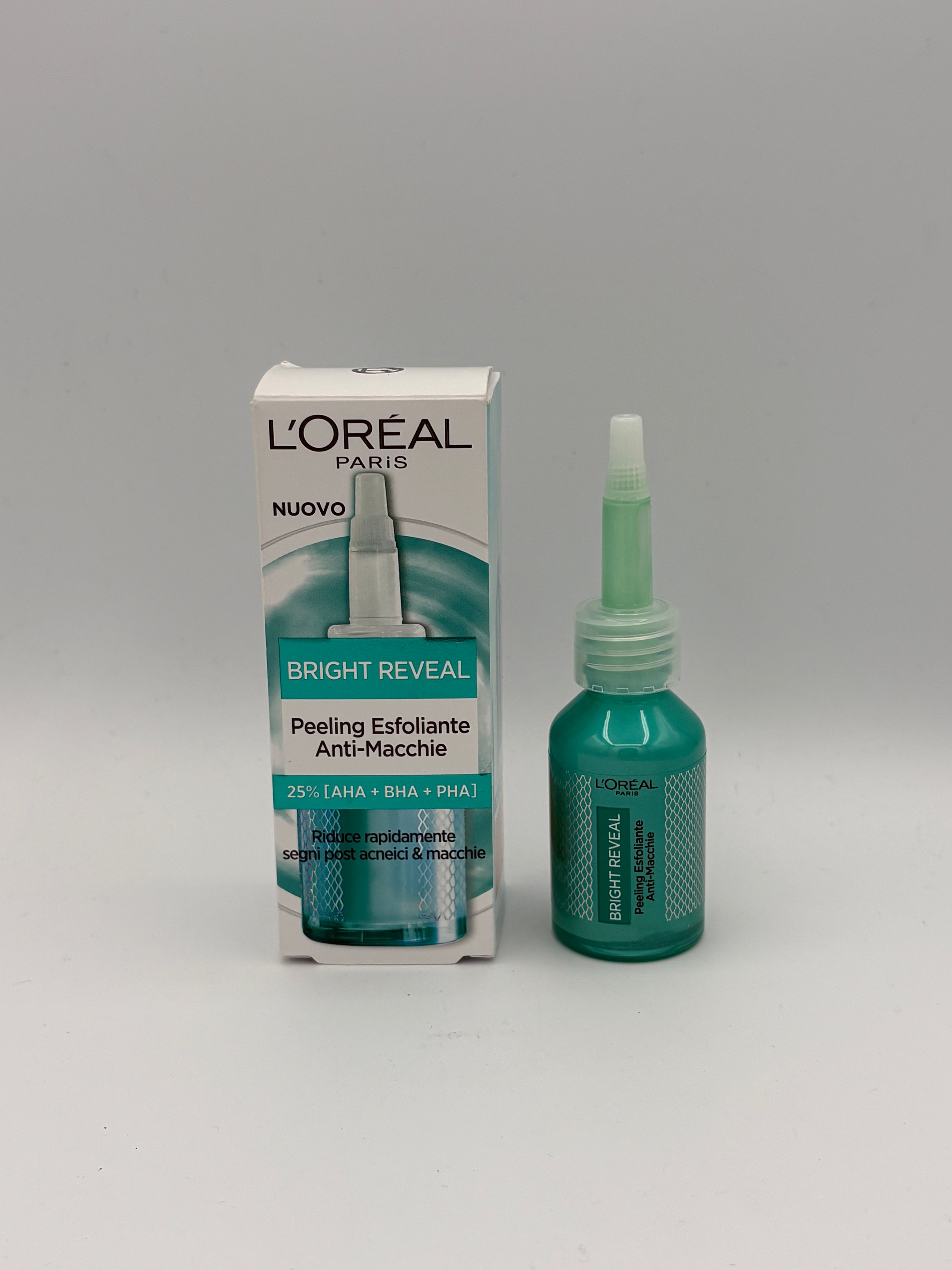 BLOCK36: SIERO	L'OREAL	BRIGHT REVEAL PEELING ESFOLIANTE ANTI-MACCHIE