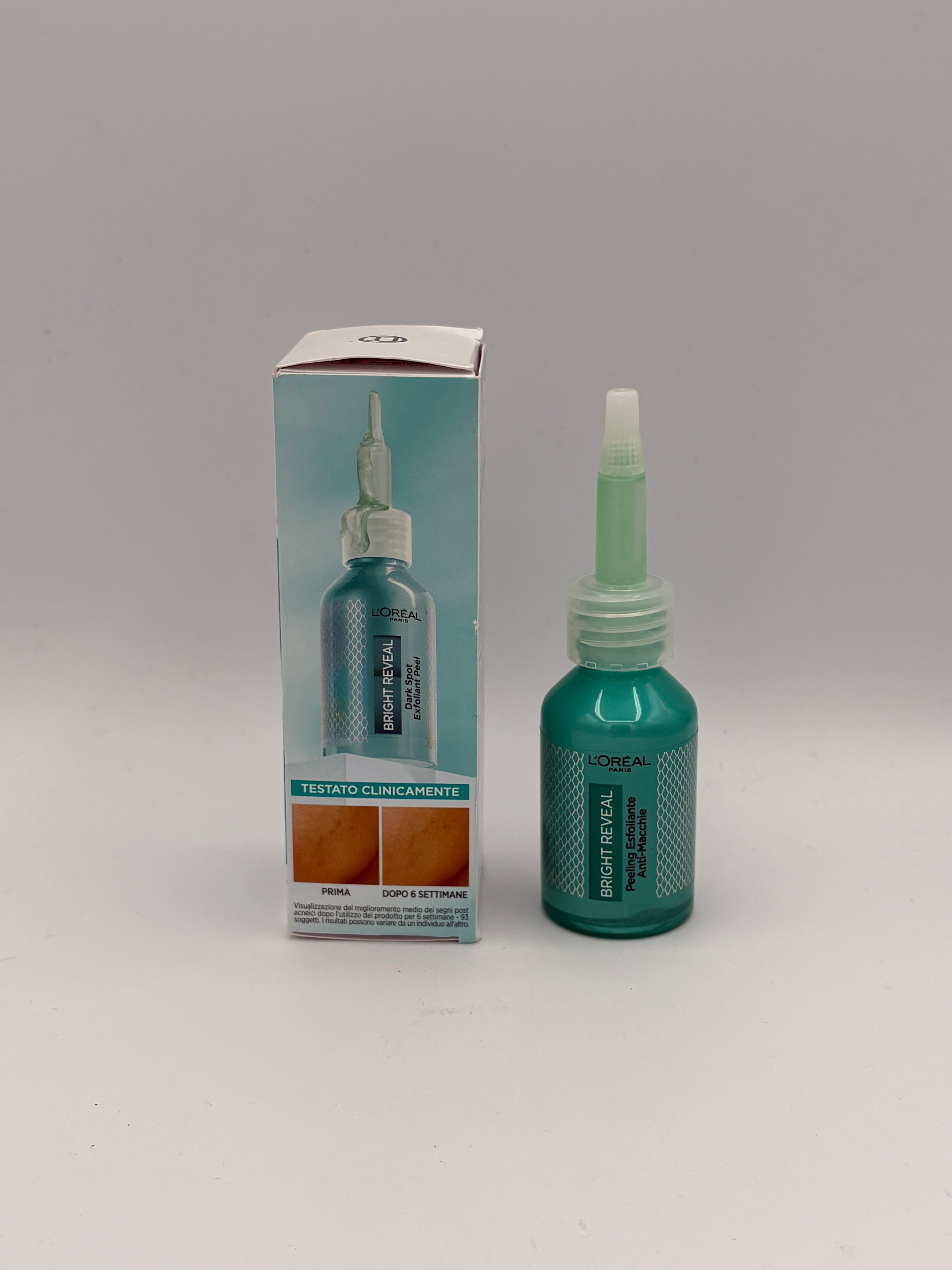 BLOCK36: SIERO	L'OREAL	BRIGHT REVEAL PEELING ESFOLIANTE ANTI-MACCHIE