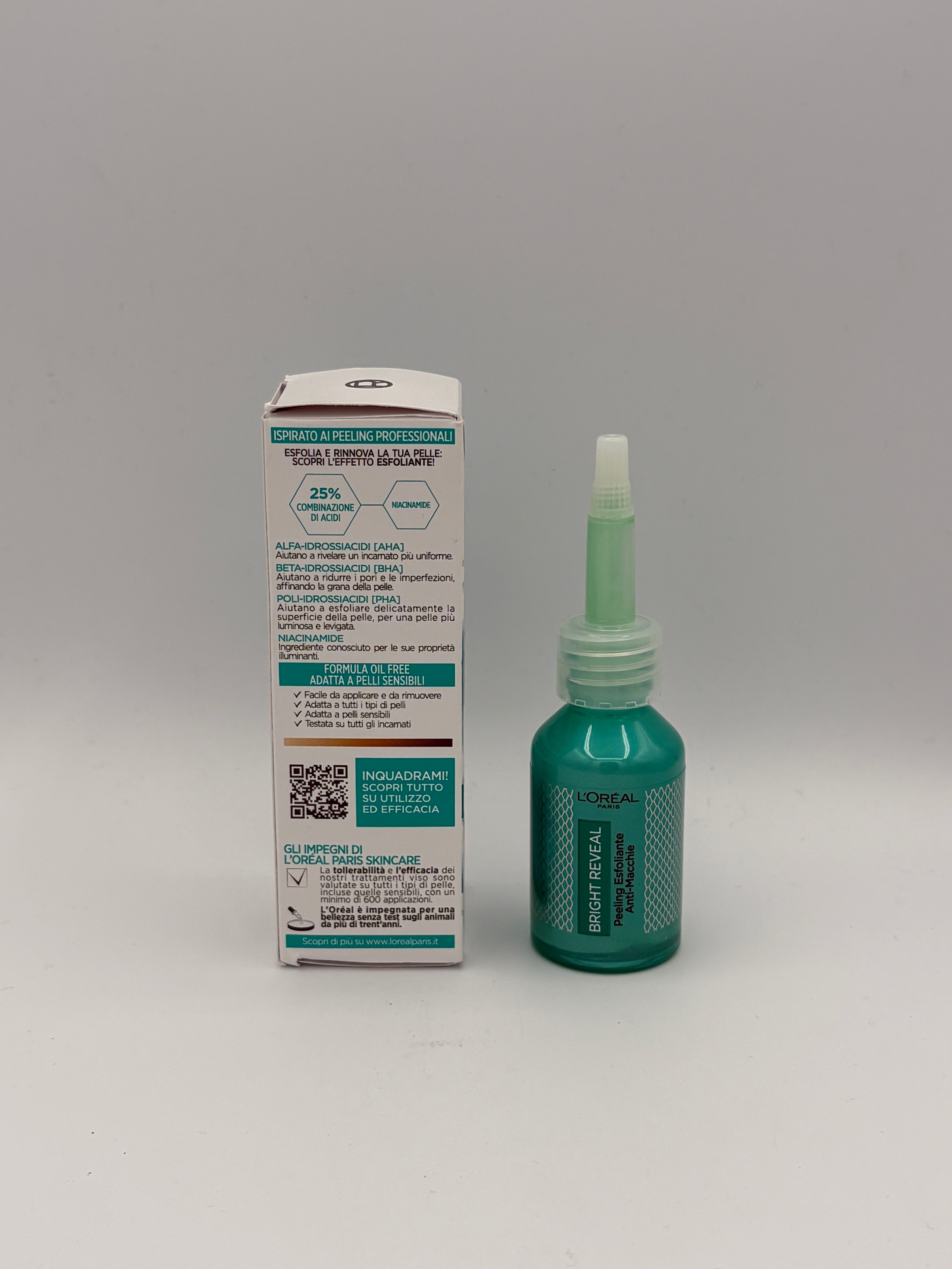 BLOCK36: SIERO	L'OREAL	BRIGHT REVEAL PEELING ESFOLIANTE ANTI-MACCHIE