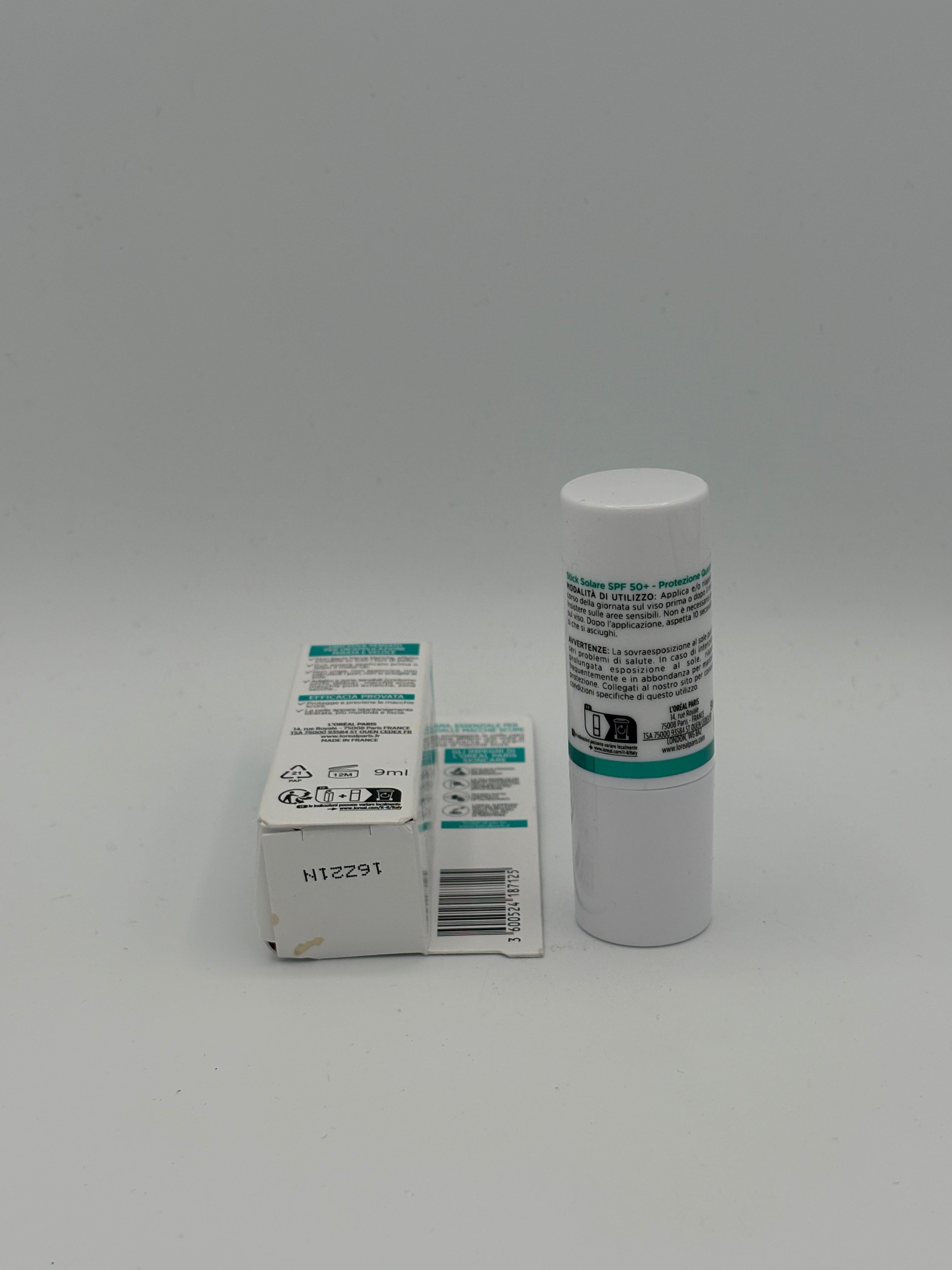 BLOCK36: CREMA	L'OREAL	BRIGHT REVEAL STICK SOLARE SPF 50+  VITAMINA E