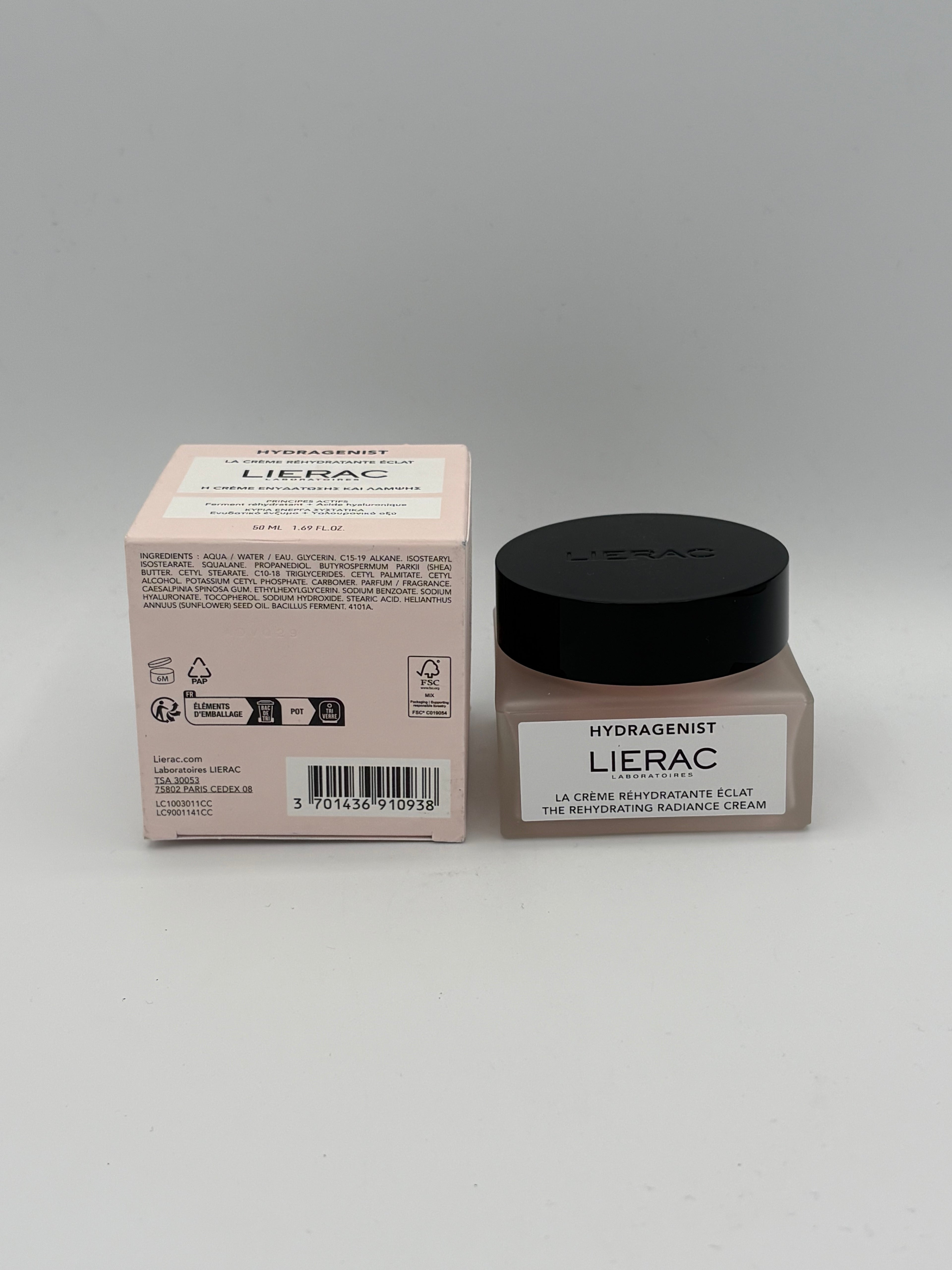 BLOCK36: CREAM	LIERAC	HYDRAGENIST THE REHYDRATING RADIANCE CREAM 50ml