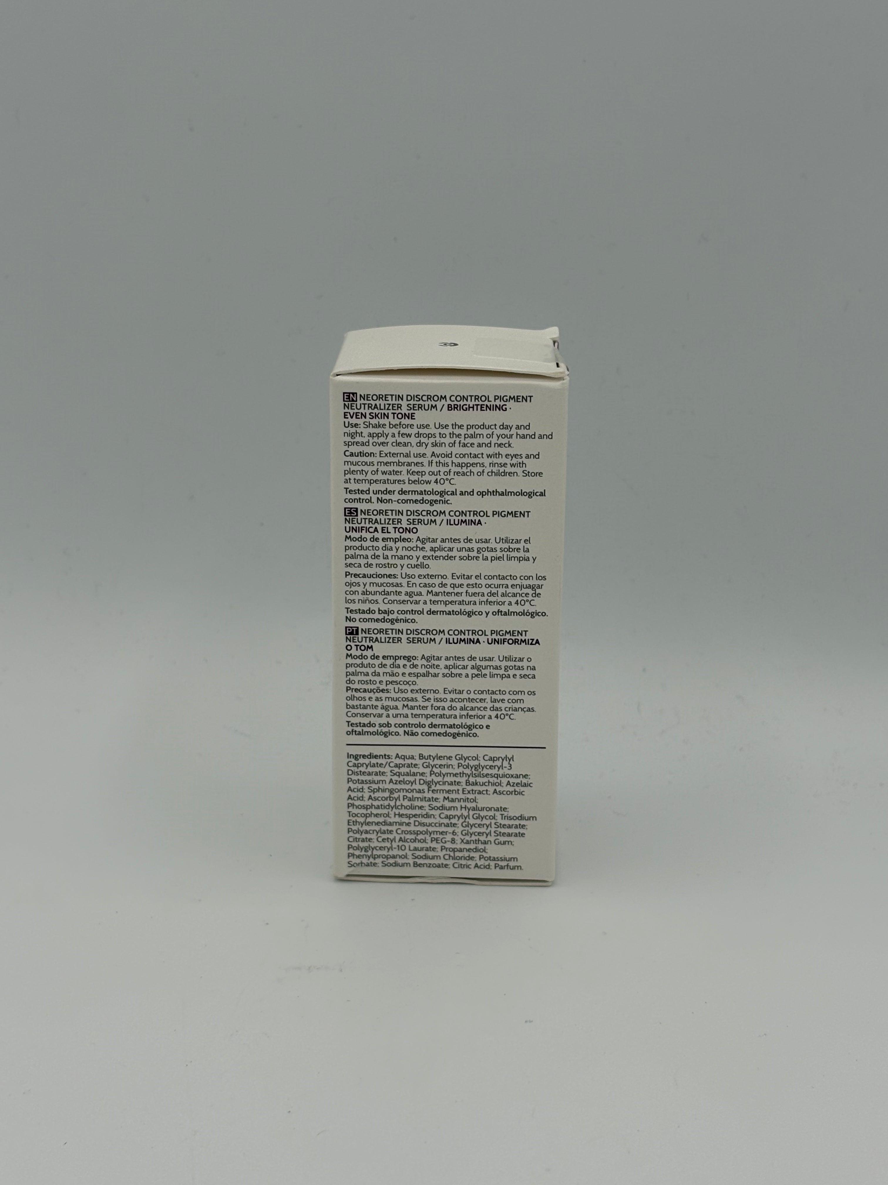 BLOCK36: SIERO	NEORETIN	DC PIGMENT NEUTRALIZER SERUM 30ml
