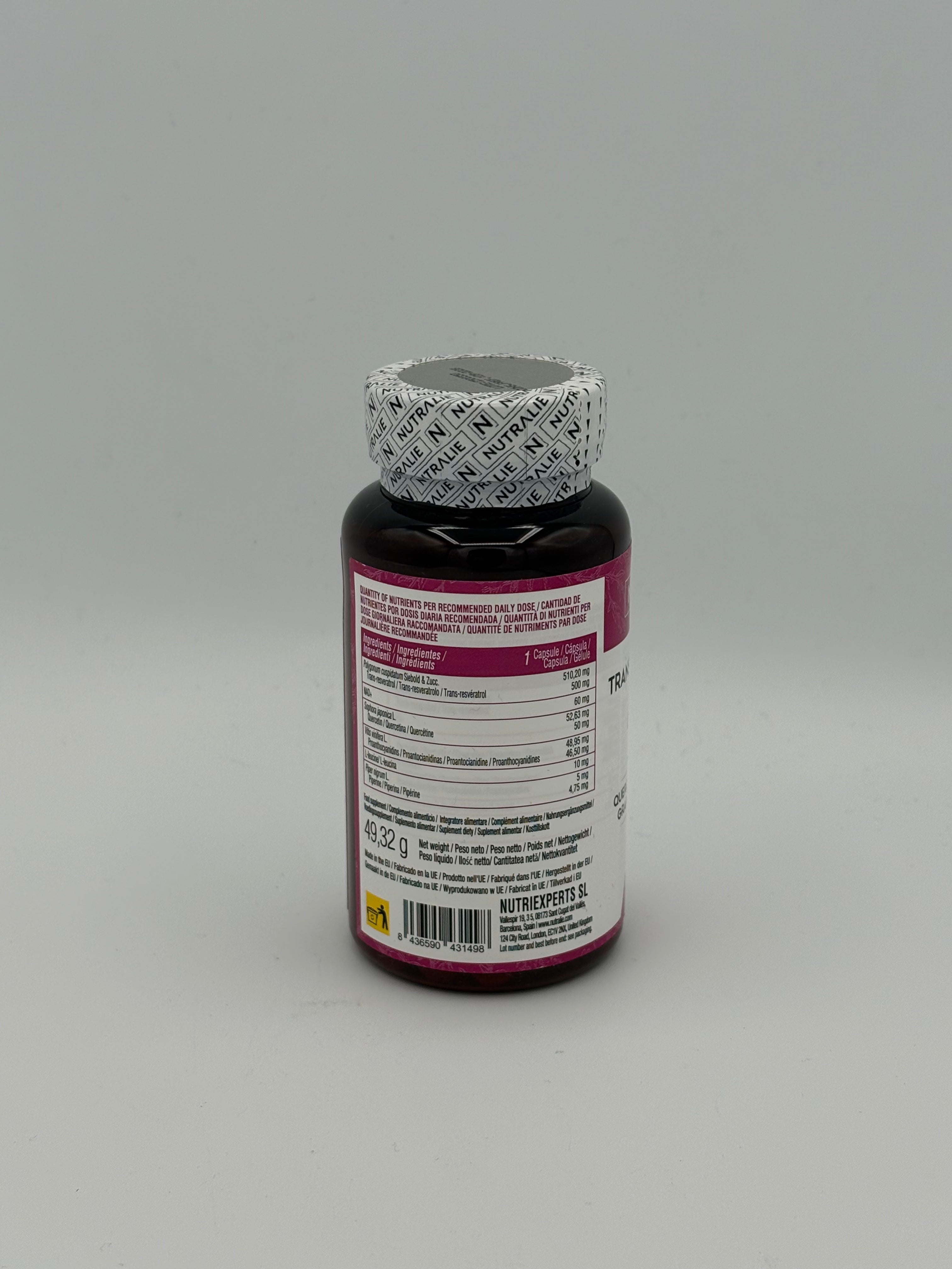 BLOCK36: CAPSULE	NUTRALIE	TRANS-RESVERATROL & NAD+ COMPLEX