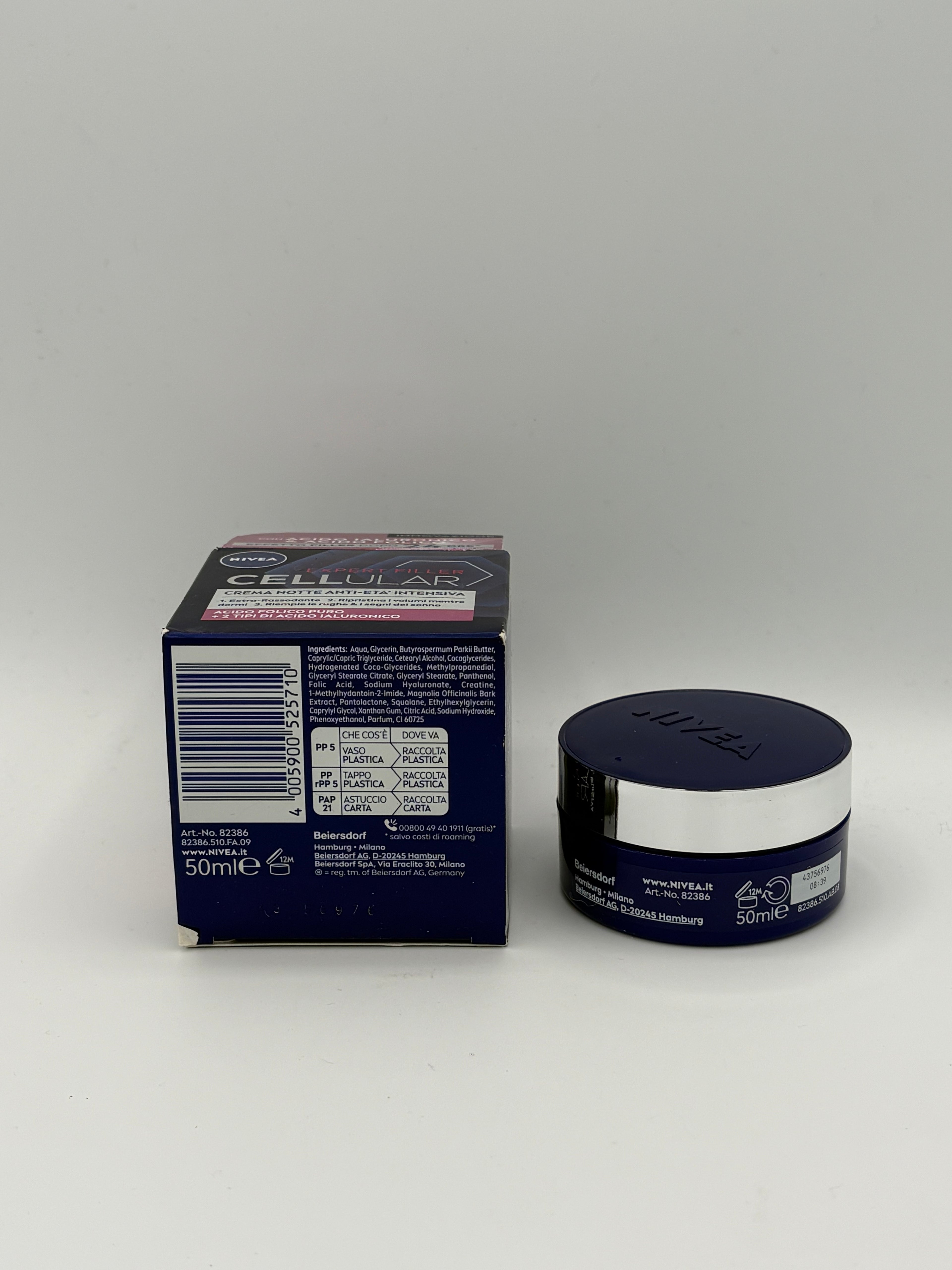 BLOCK36: CREMA	NIVEA	FILLER NOTTE ANTI-ETA' INTENSIVA