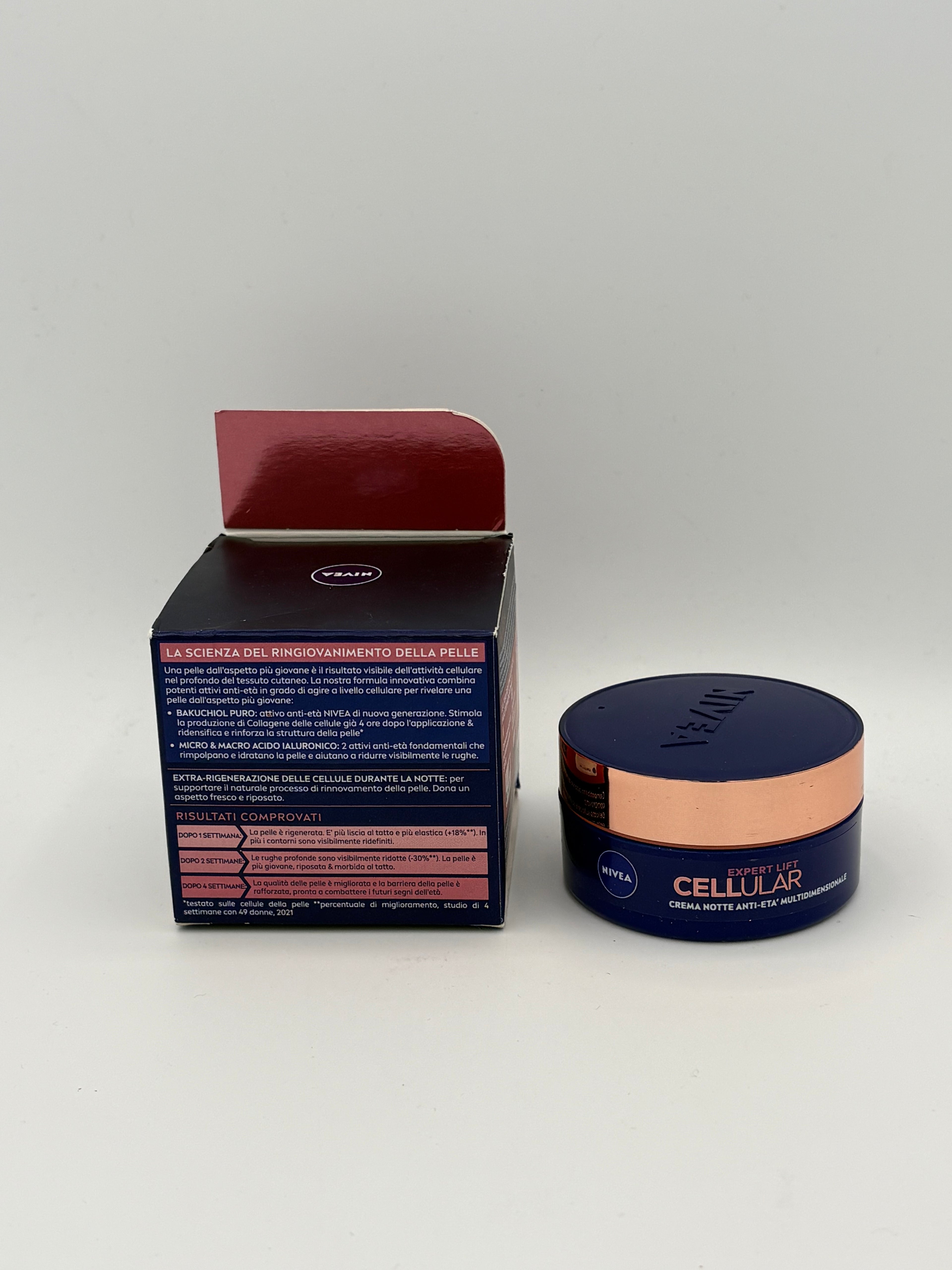BLOCK36: CREMA	NIVEA	BAKUCHIOL EXPERT LIFT NOTTE ANTI-ETA' MULTIDIMENSIONALE