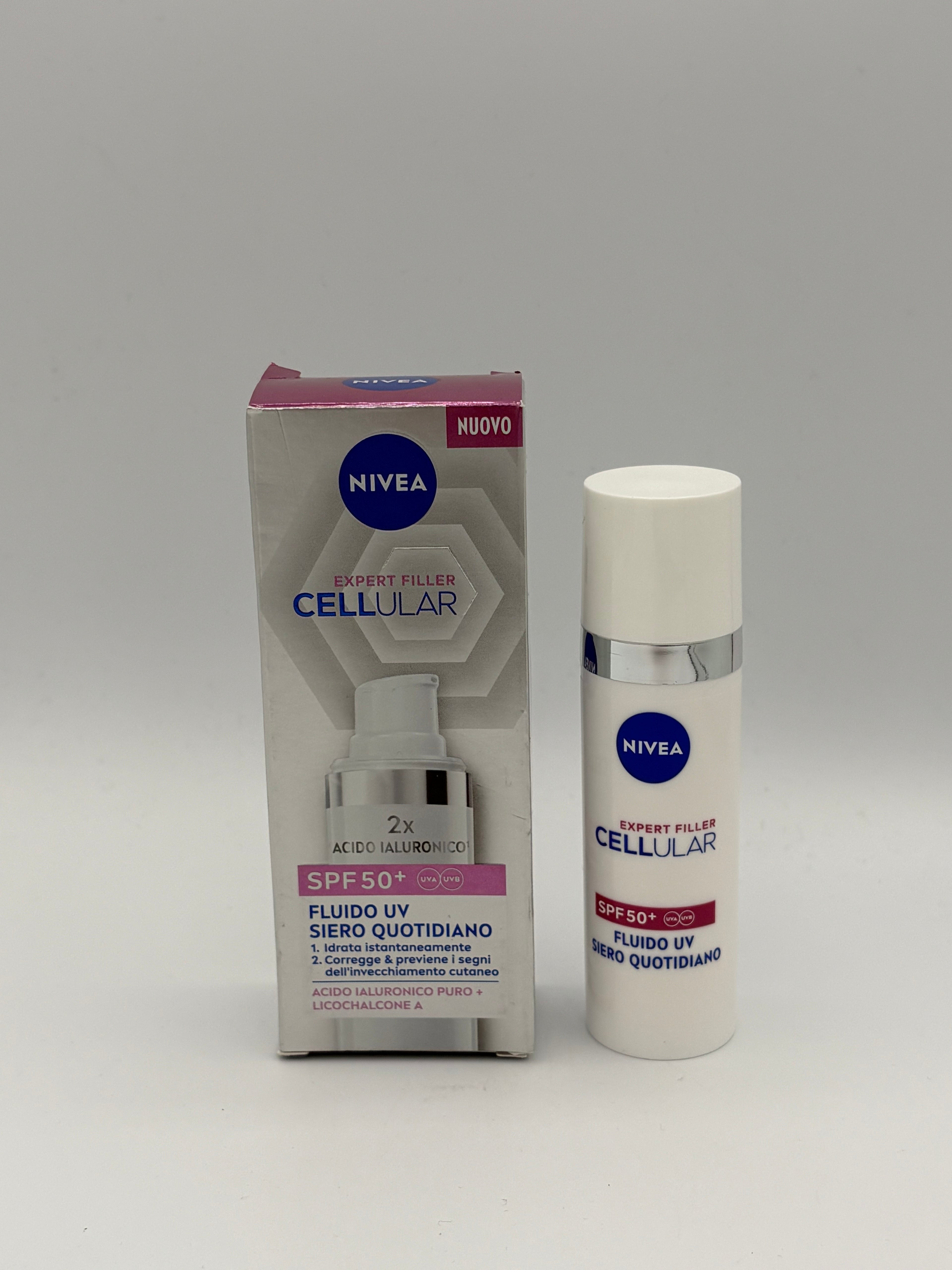 BLOCK36: SIERO	NIVEA	EXPERT FILLER SPF 50+ ACIDO IALURONICO X2