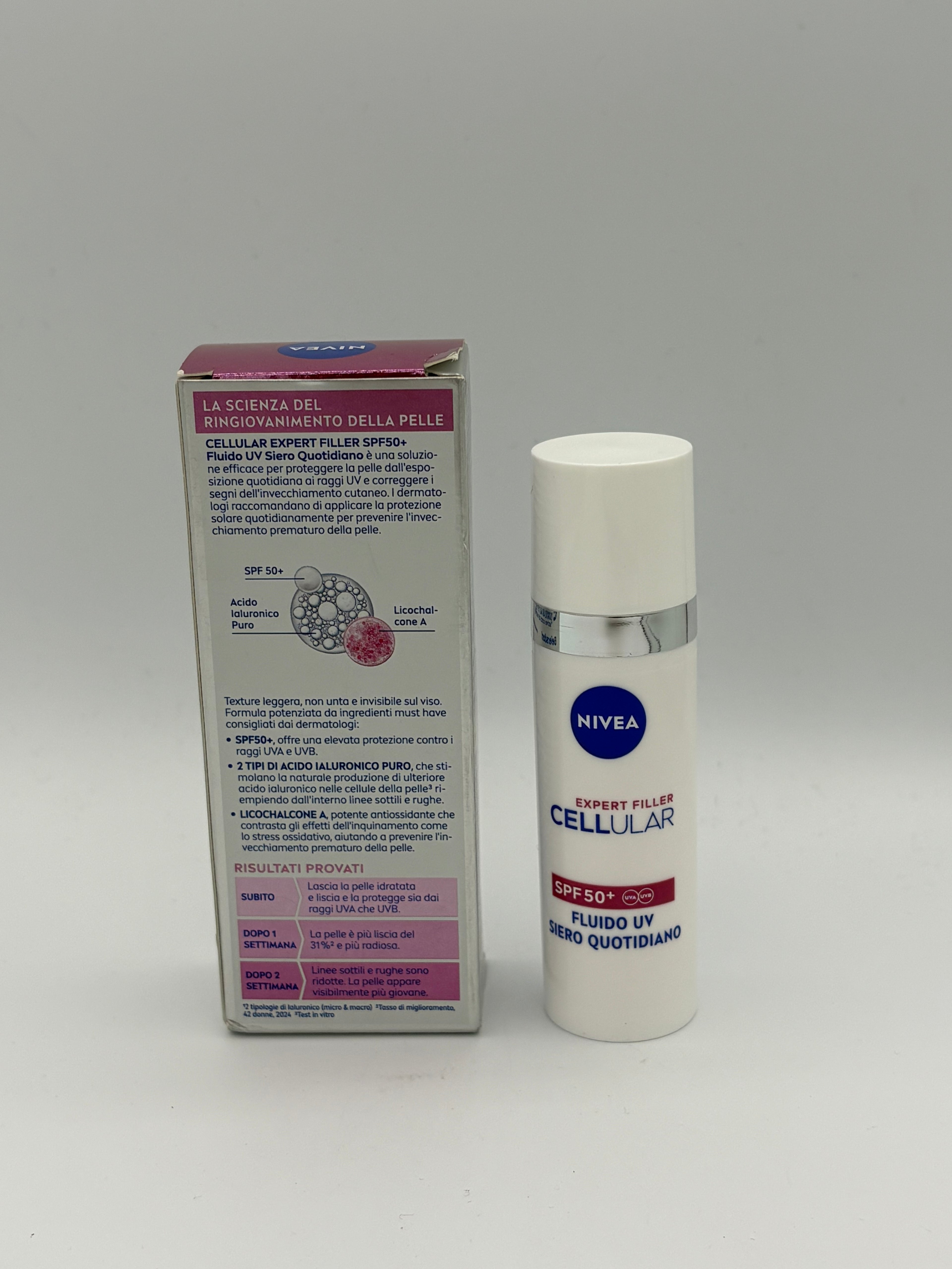 BLOCK36: SIERO	NIVEA	EXPERT FILLER SPF 50+ ACIDO IALURONICO X2
