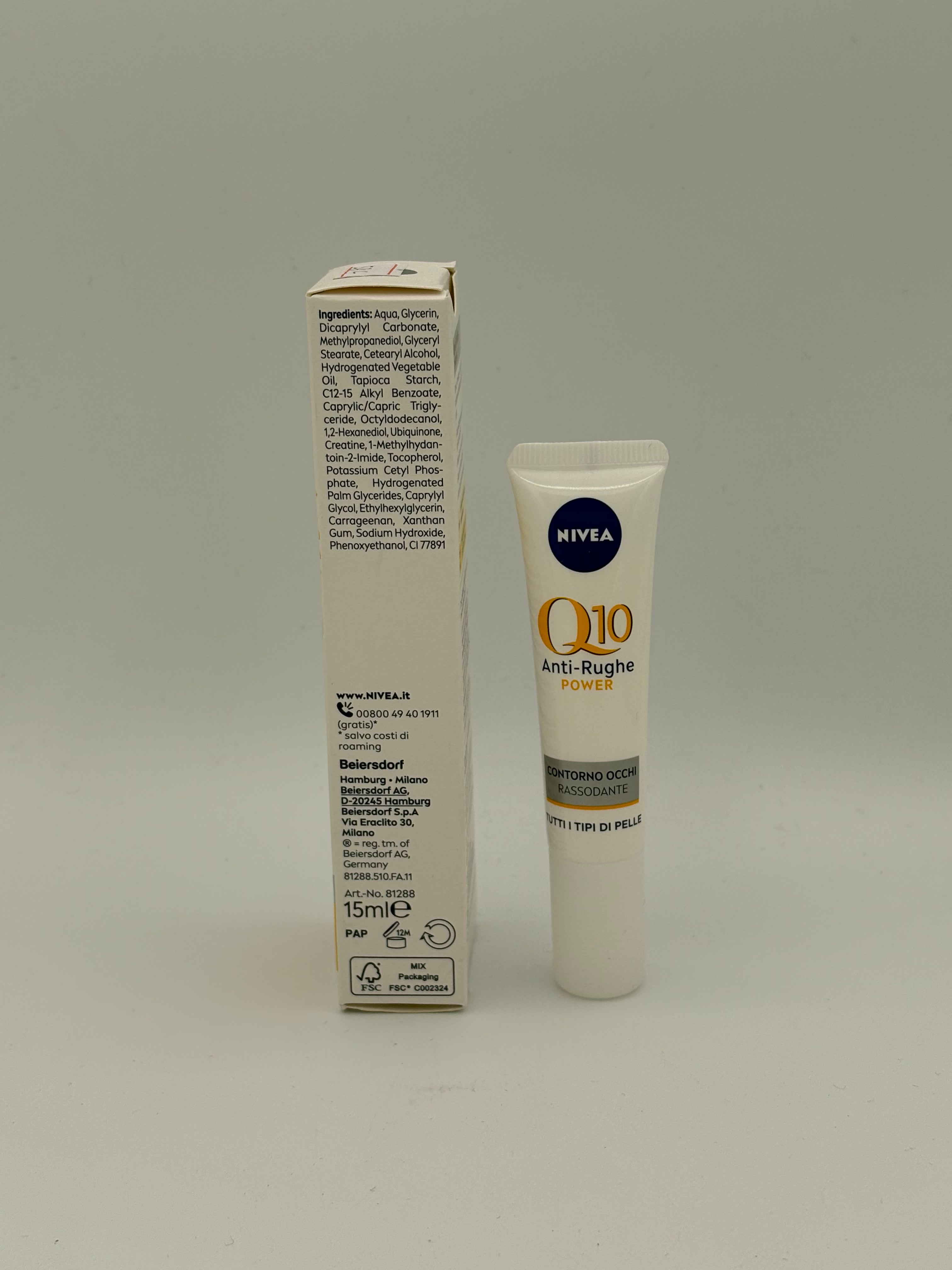 BLOCK36: SERUM	NIVEA	ANTI-FALTEN Q10 POWER STRAFFENDE AUGENKONTUR