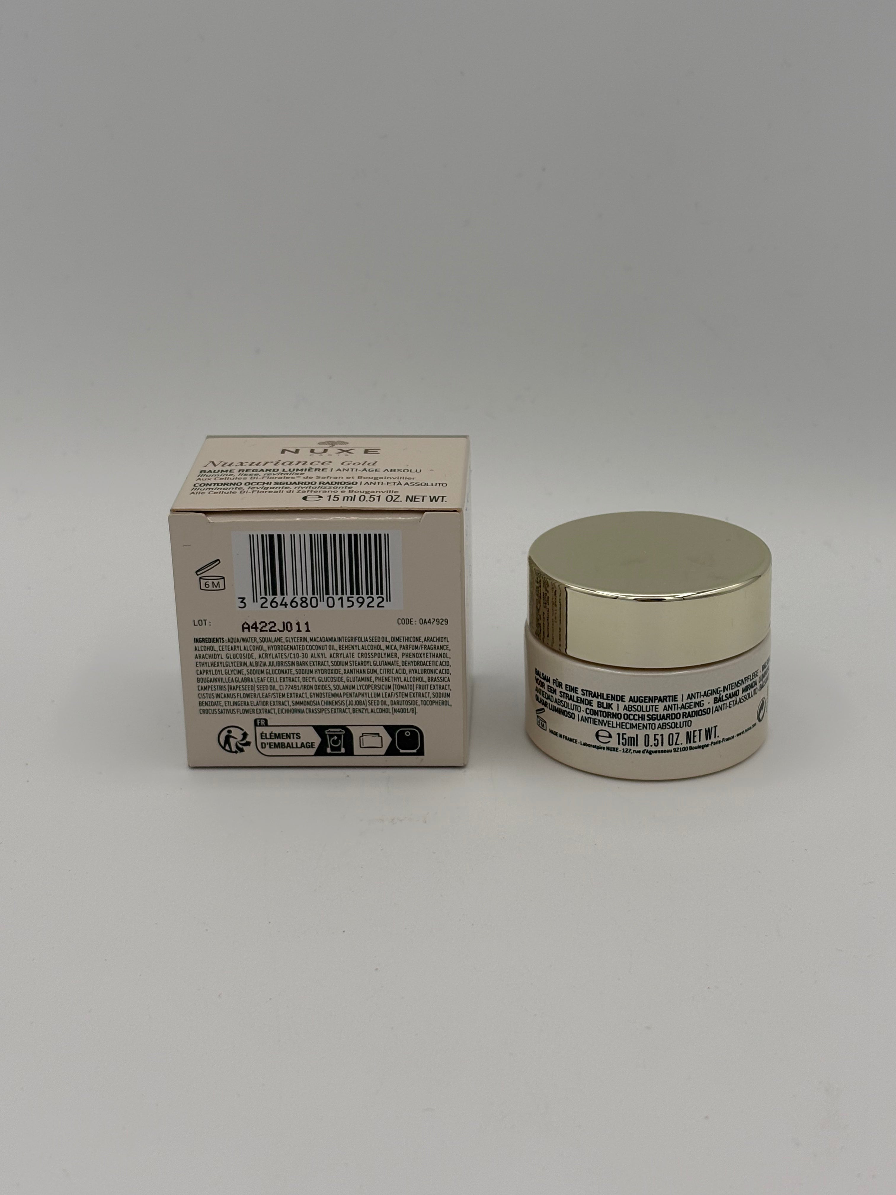 BLOCK36: CREMA	NUXE	NUXURIANCE GOLD CONTORNO OCCHI 15ml