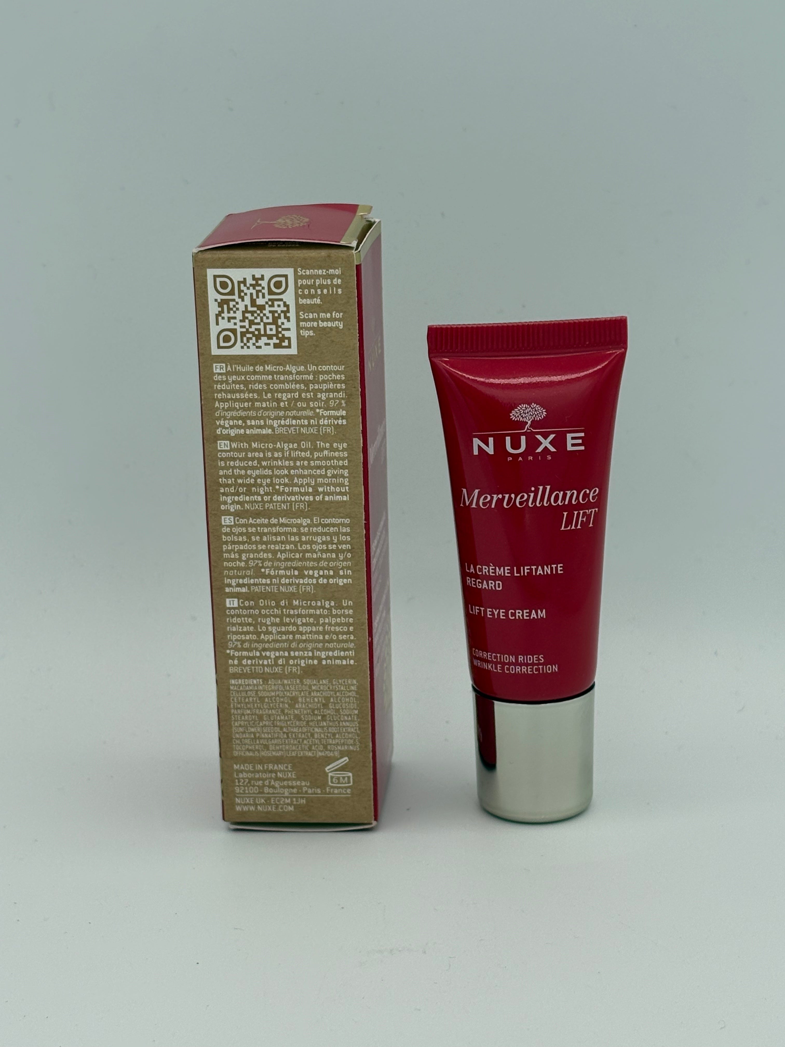 BLOCK36: CREMA	NUXE	MERVEILLANCE LIFT CREMA CONTORNO OCCHI EFFETTO LIFT