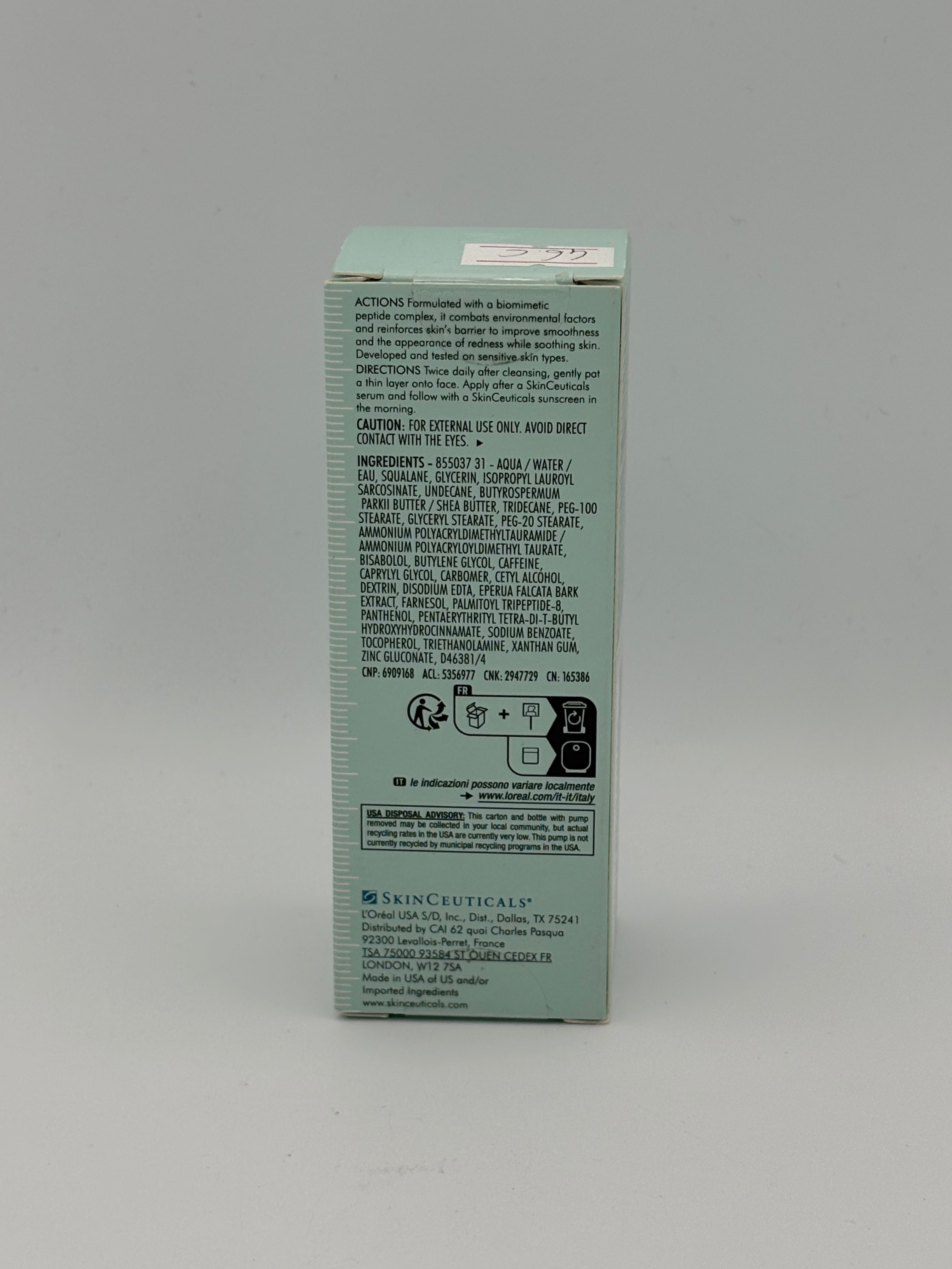 BLOCK36: CREMA	SKINCEUTICALS	 REDNESS NEUTRALIZER