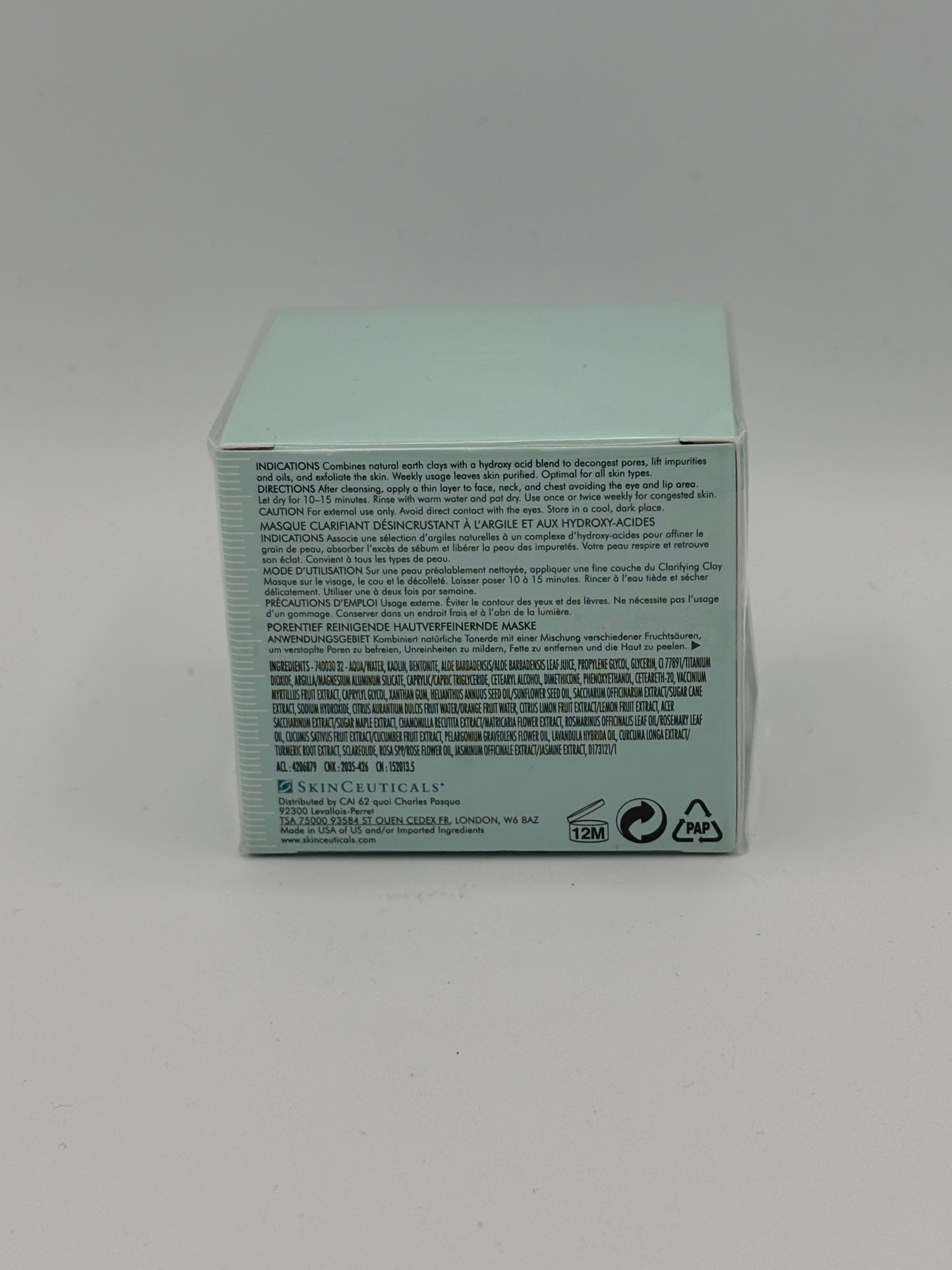 BLOCK36:  CREMA	SKINCEUTICALS	CORRECT CLARIFYNG CLAY MASQUE 60ml