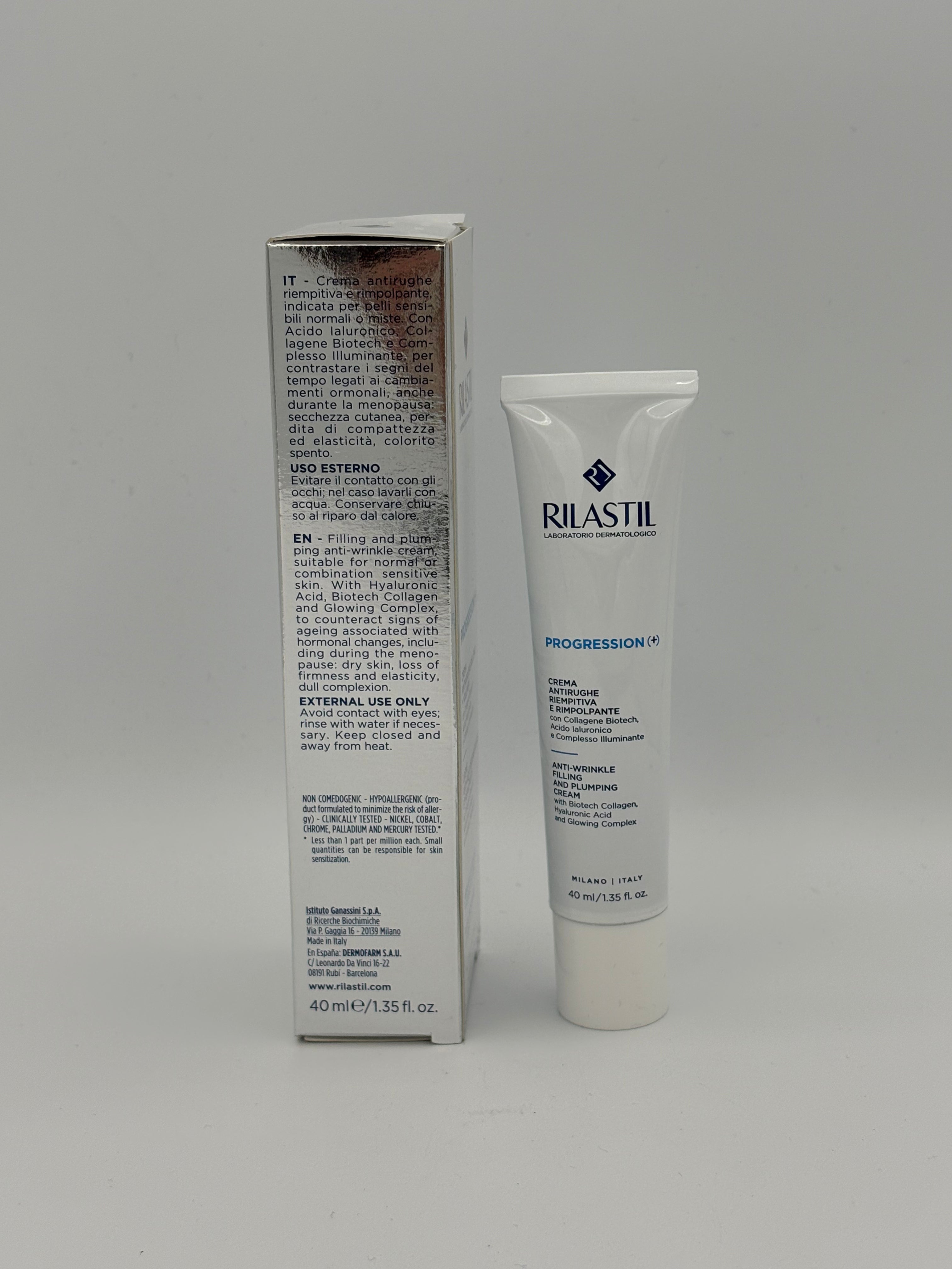 BLOCK36: CREMA	RILASTIL	PROGRESSION + CREMA ANTIRUGHE RIEMPITIVA E RIMPOLPANTE