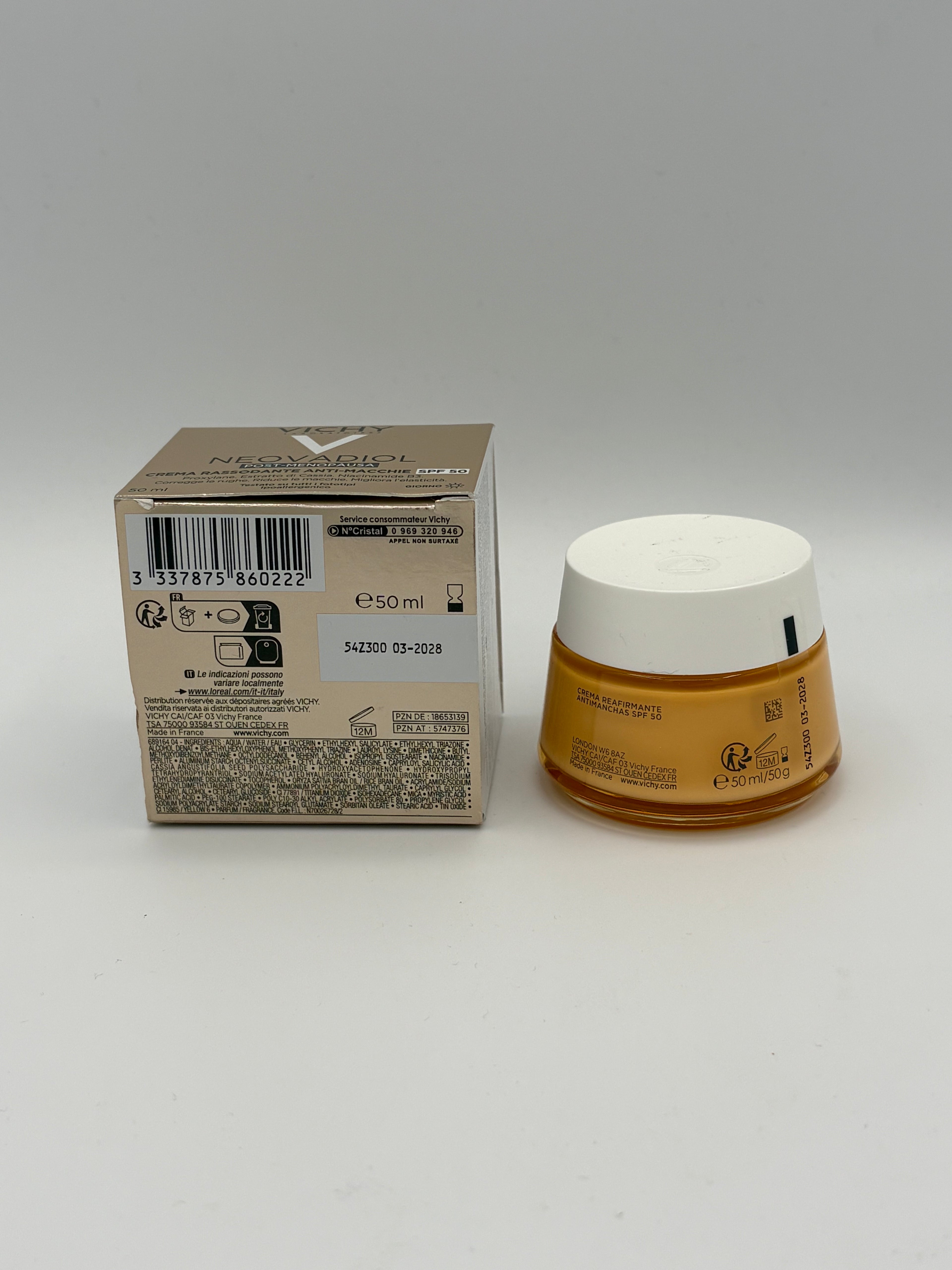 BLOCK36: CREMA	VICHY	NEOVADIOL POST-MENOPAUSA CREMA RASSODANTE ANTI-MACCHIE SPF50