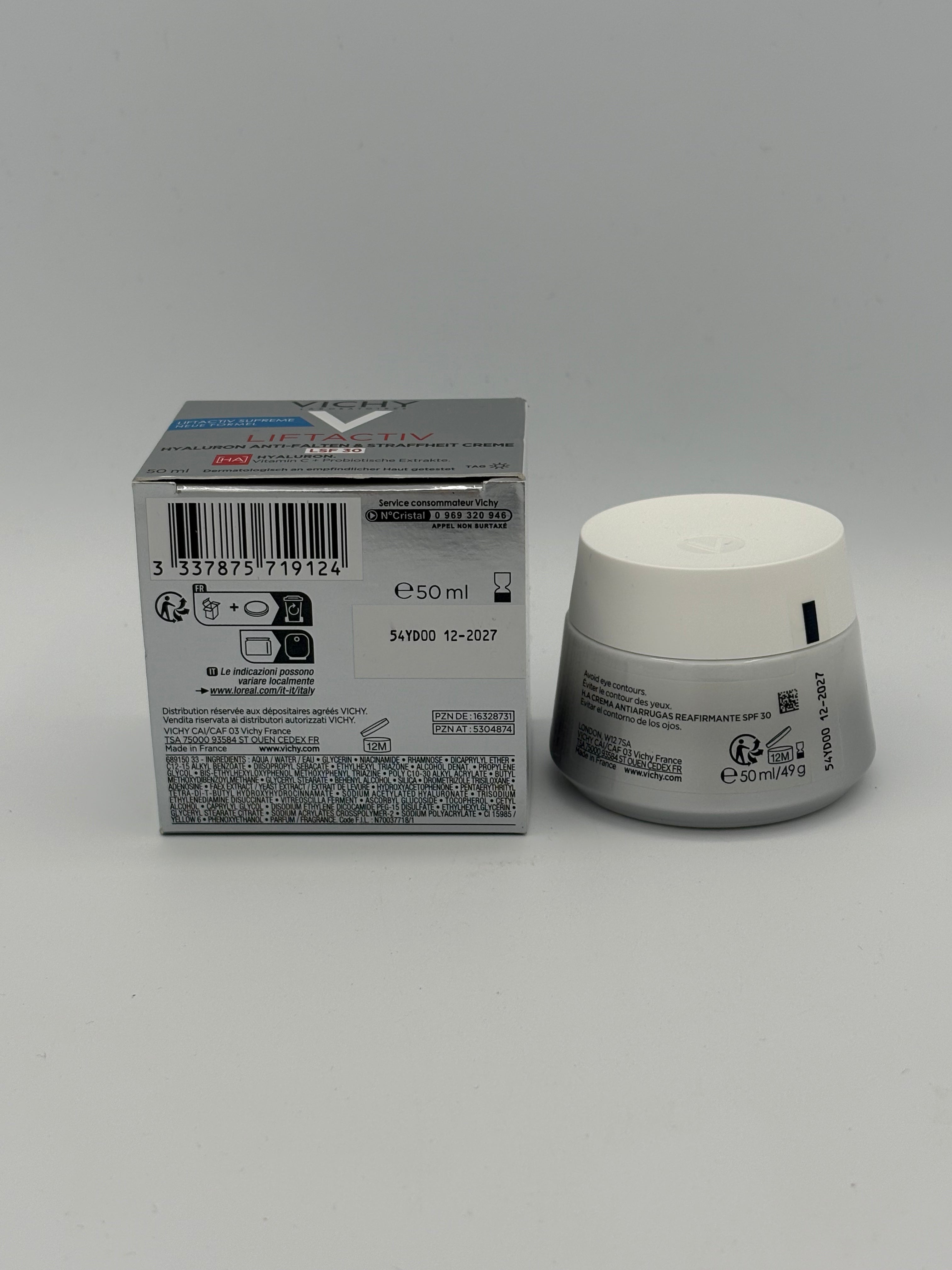 BLOCK36: CREMA	VICHY	LIFTACTIV H.A. RASSODANTE ANTI-RUGHE SPF 30 50ml