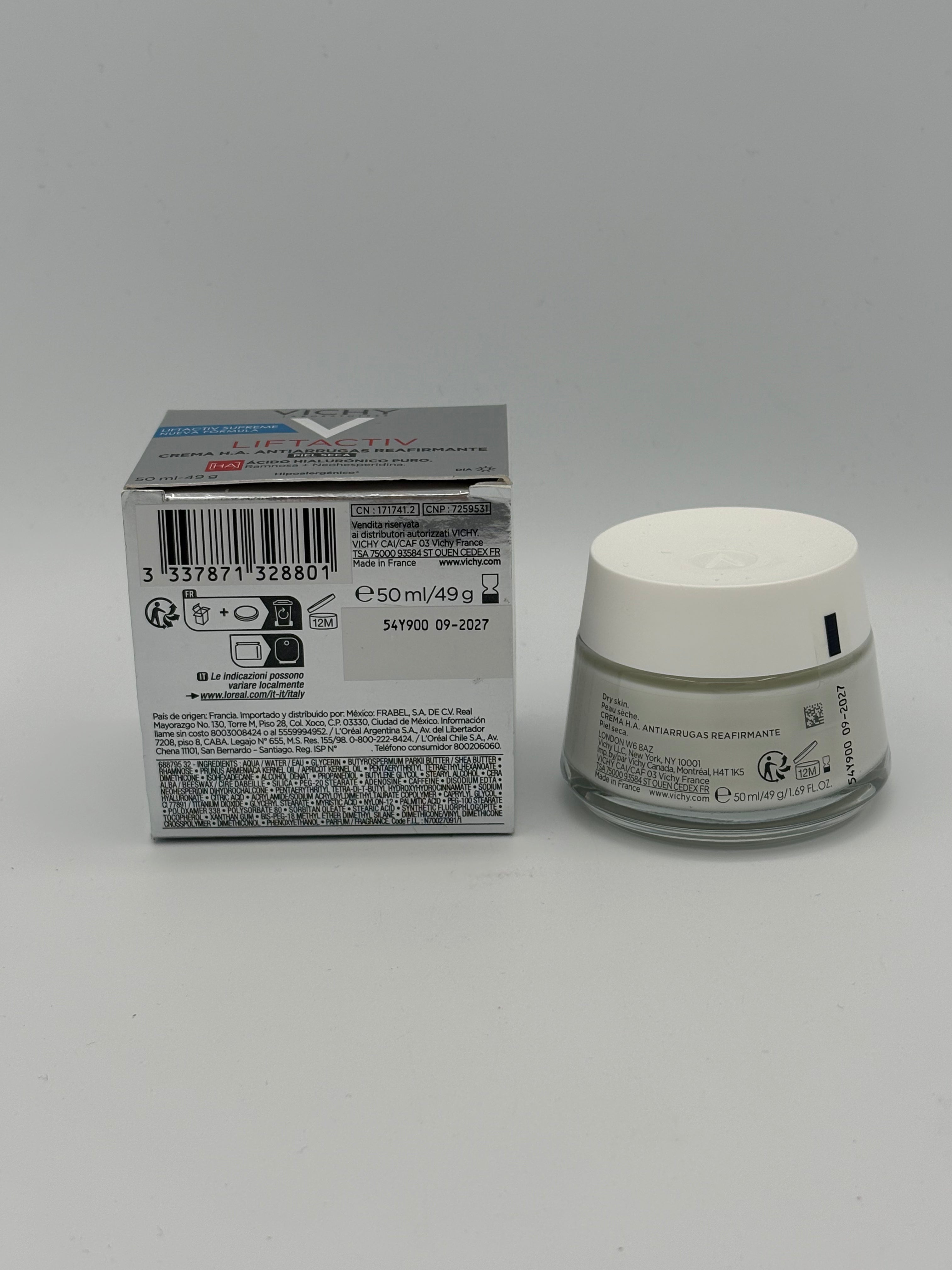 BLOCK36: CREMA	VICHY	LIFTACTIV H.A. ANTI-RUGHE RASSODANTE PELLE SECCA 50ml