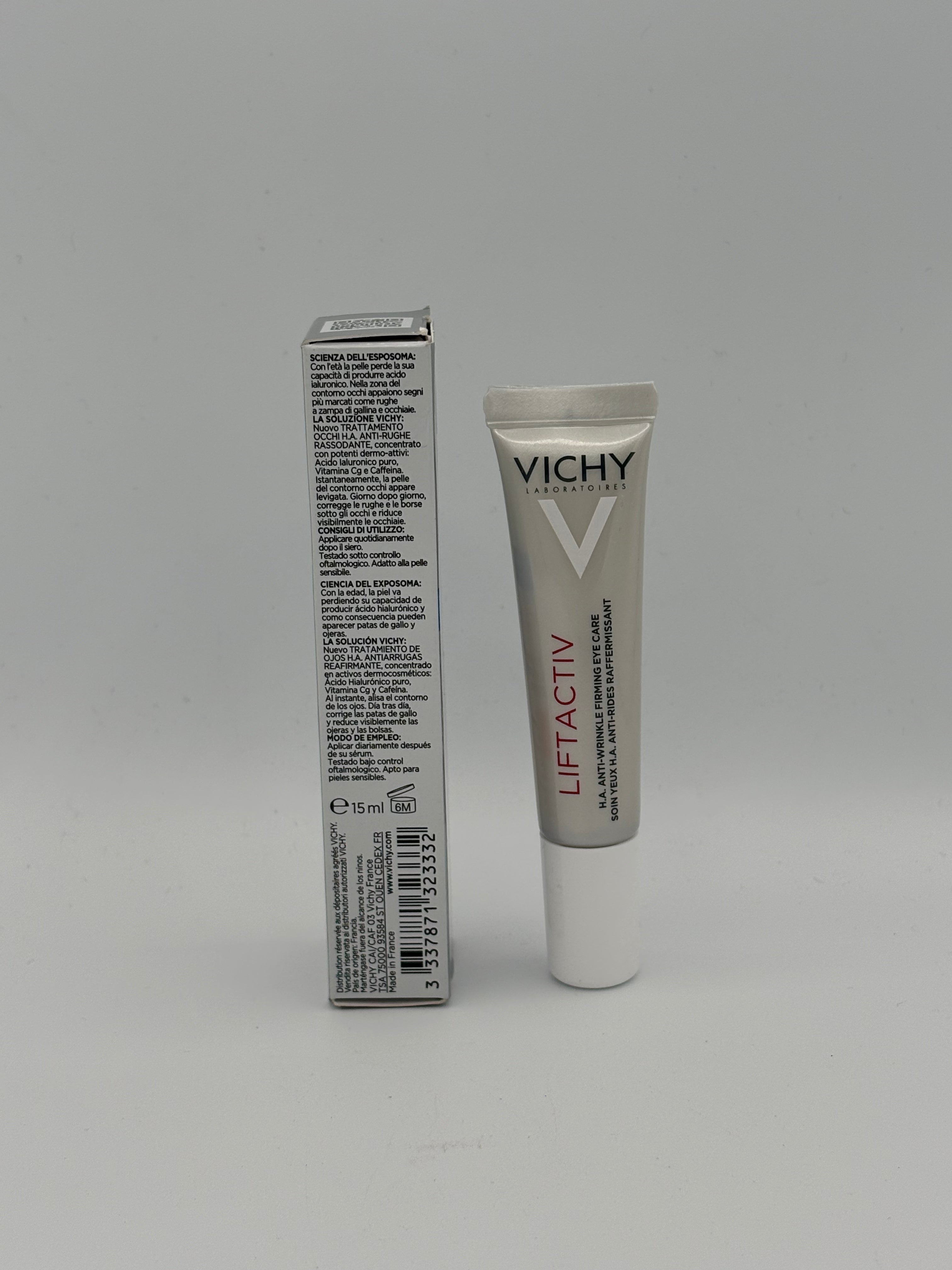 BLOCK36: CREMA	VICHY	LIFTACTIV TRATTAMENTO OCCHI H.A. ANTI-RUGHE RASSODANTE 15ml