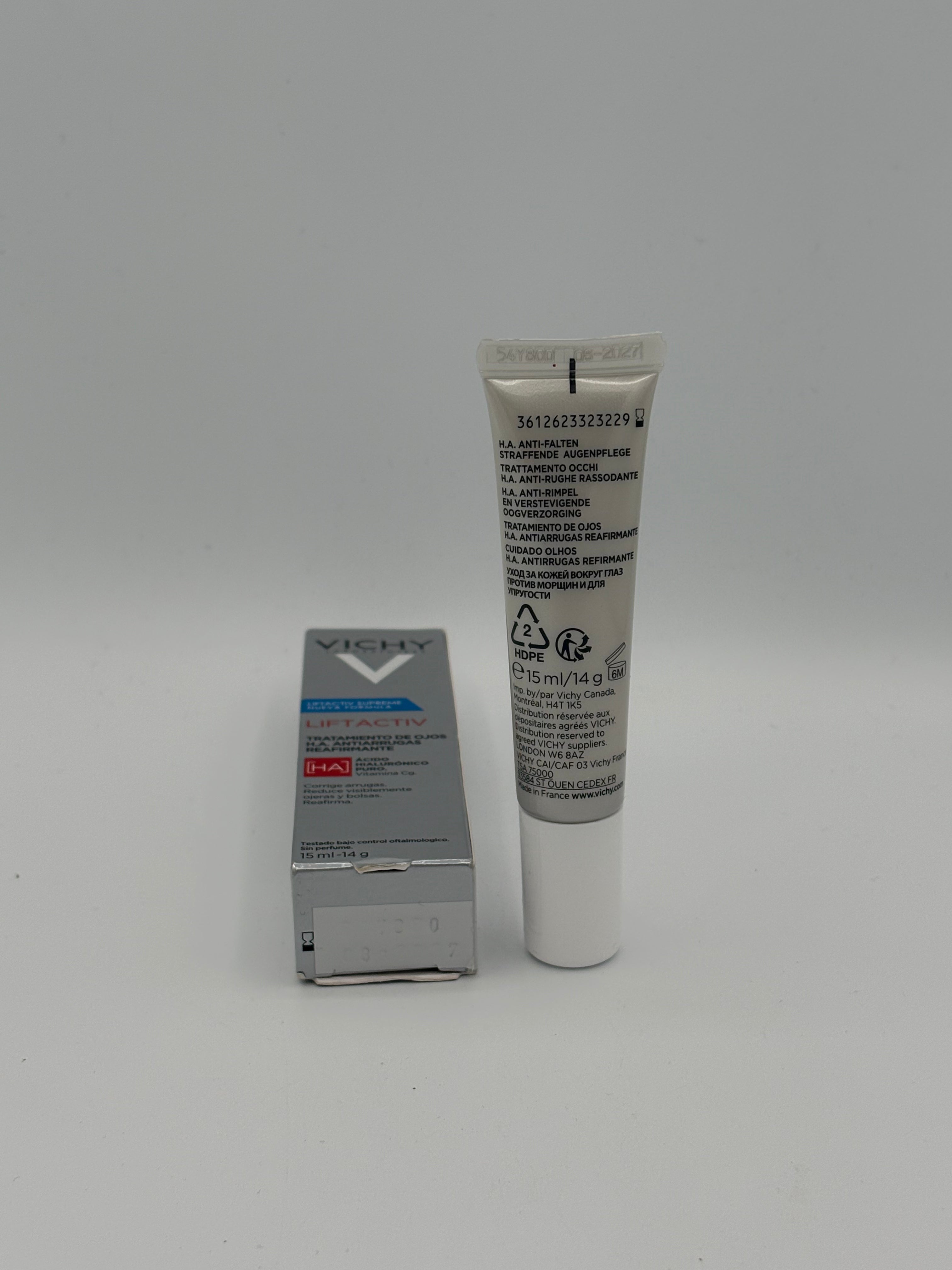 BLOCK36: CREMA	VICHY	LIFTACTIV TRATTAMENTO OCCHI H.A. ANTI-RUGHE RASSODANTE 15ml