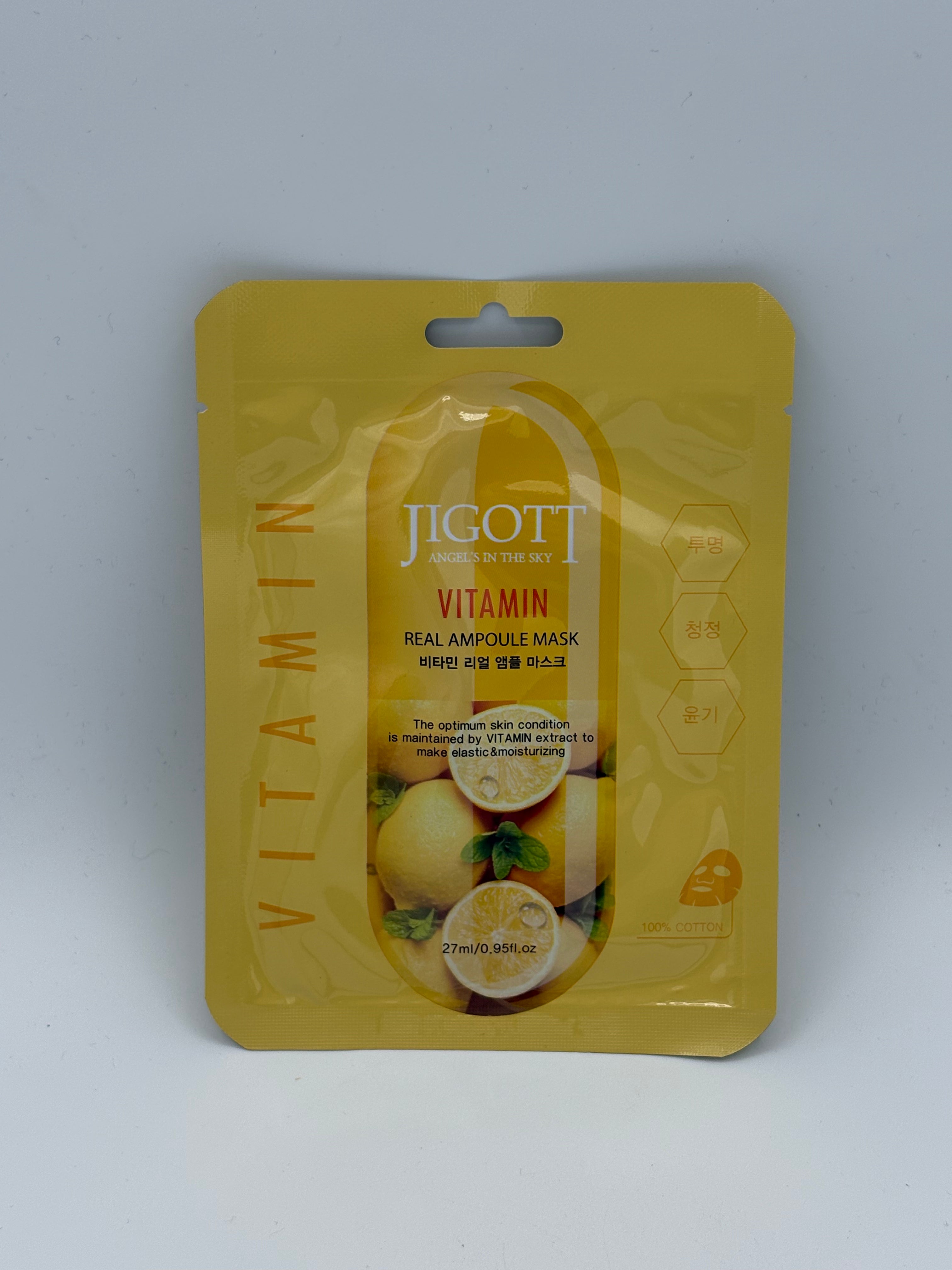 SKINCARE KOREANA MASCHERA IN TESSUTO JIGOTT VITAMIN REAL AMPOULE MASK