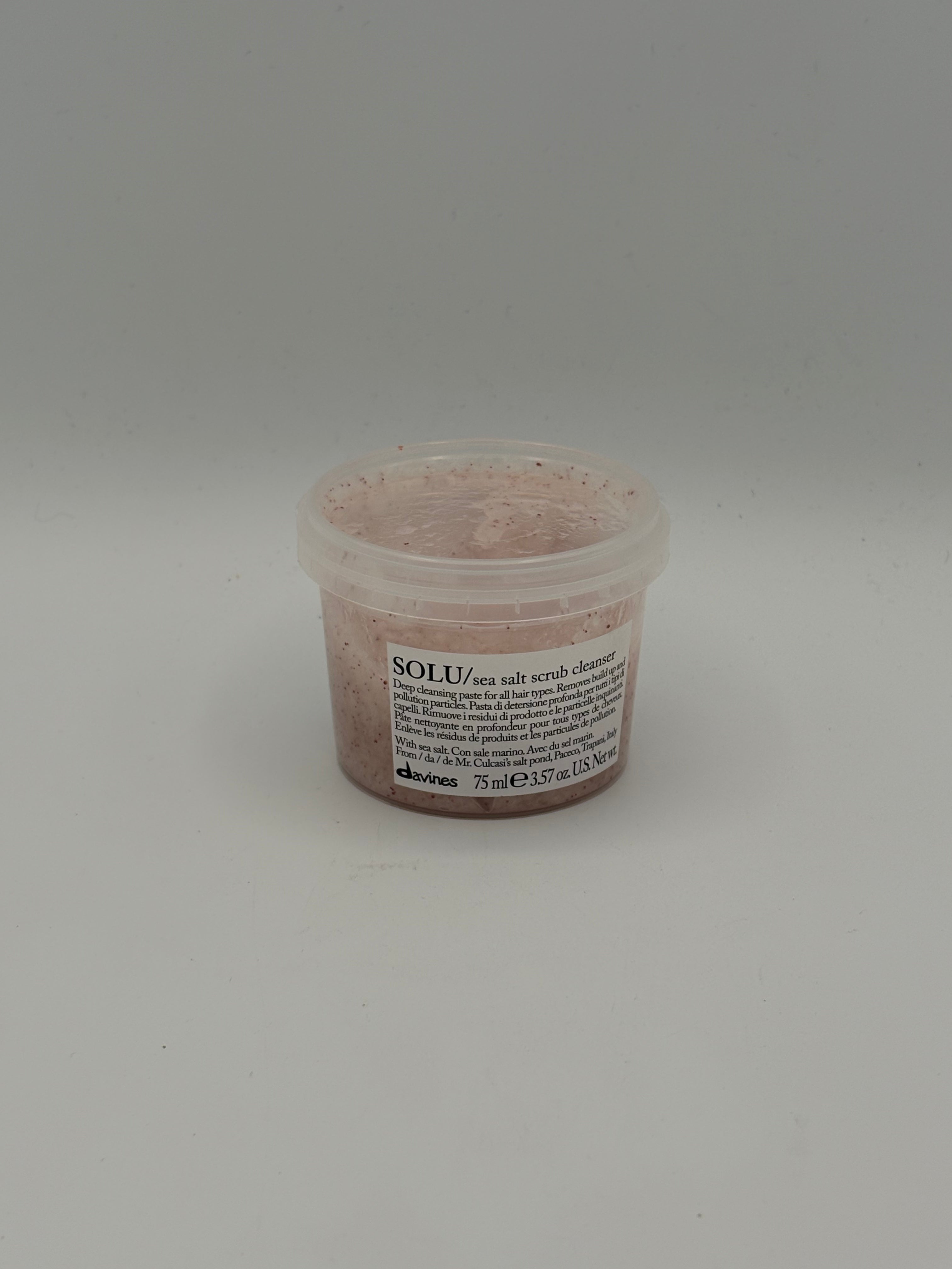 BLOCK36: SCRUB	DAVINES	SOLU/SEA SALT SCRUB CLEANSER