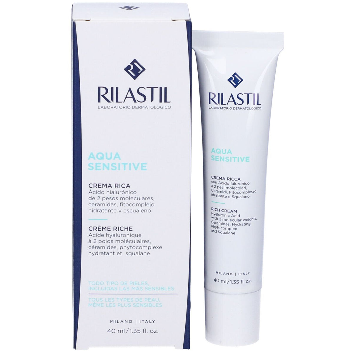BLOCK36: RILASTIL	AQUA SENSITIVE CREMA RICCA