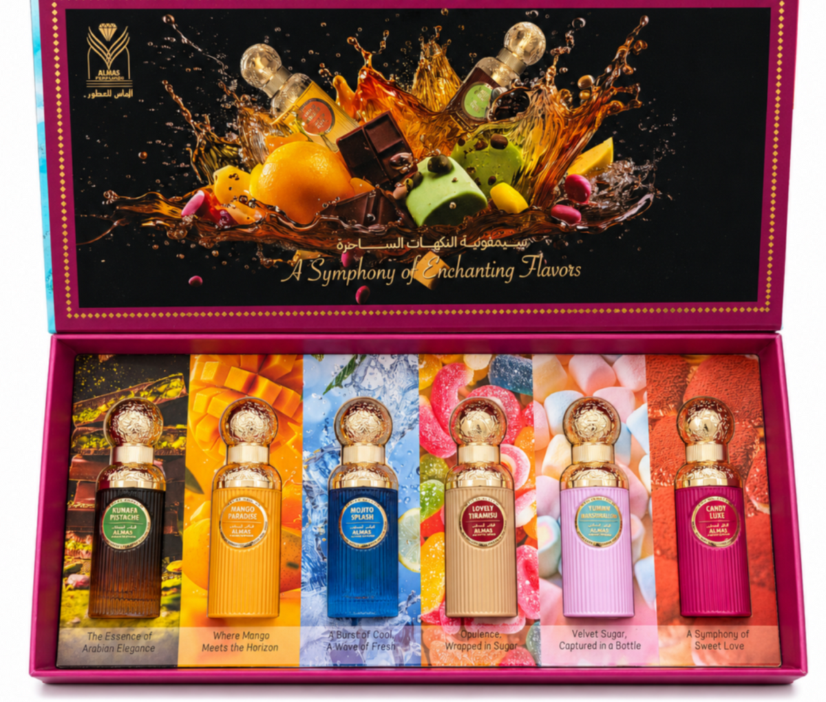 BLOCK36: COLLECTION GIFT SET Almas Sweet Edition Gift Set – Collection of 6 Gourmand Perfumes, 30 ml