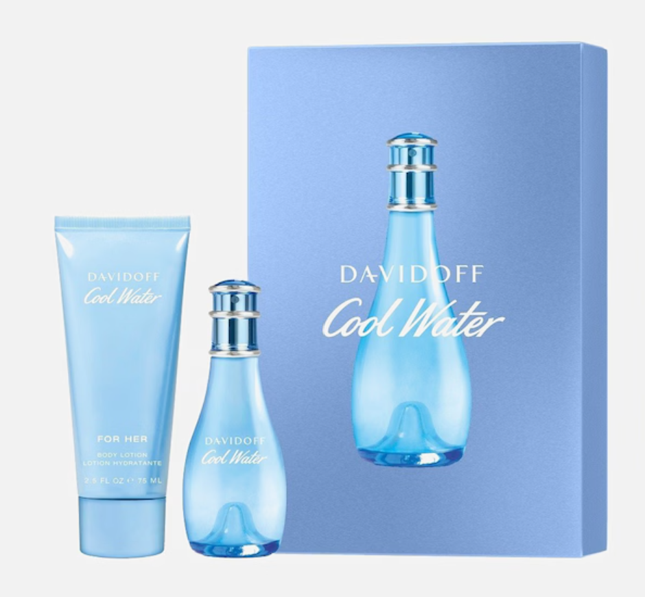 BLOCK36: SET PROFUMO+CREMA DAVIDOFF Cool Water Woman Eau de Toilette 30ml + Bodylotion 75ml