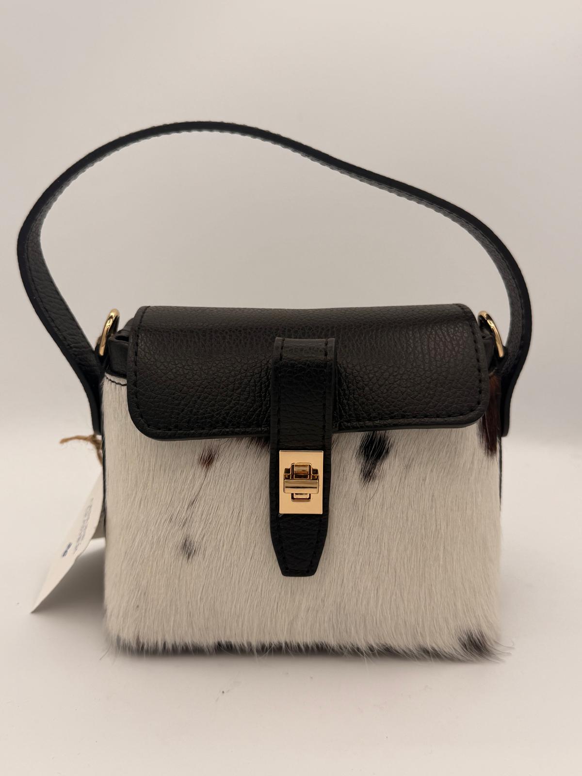 BLOCK36:HANDTASCHE AUS PONYFELL