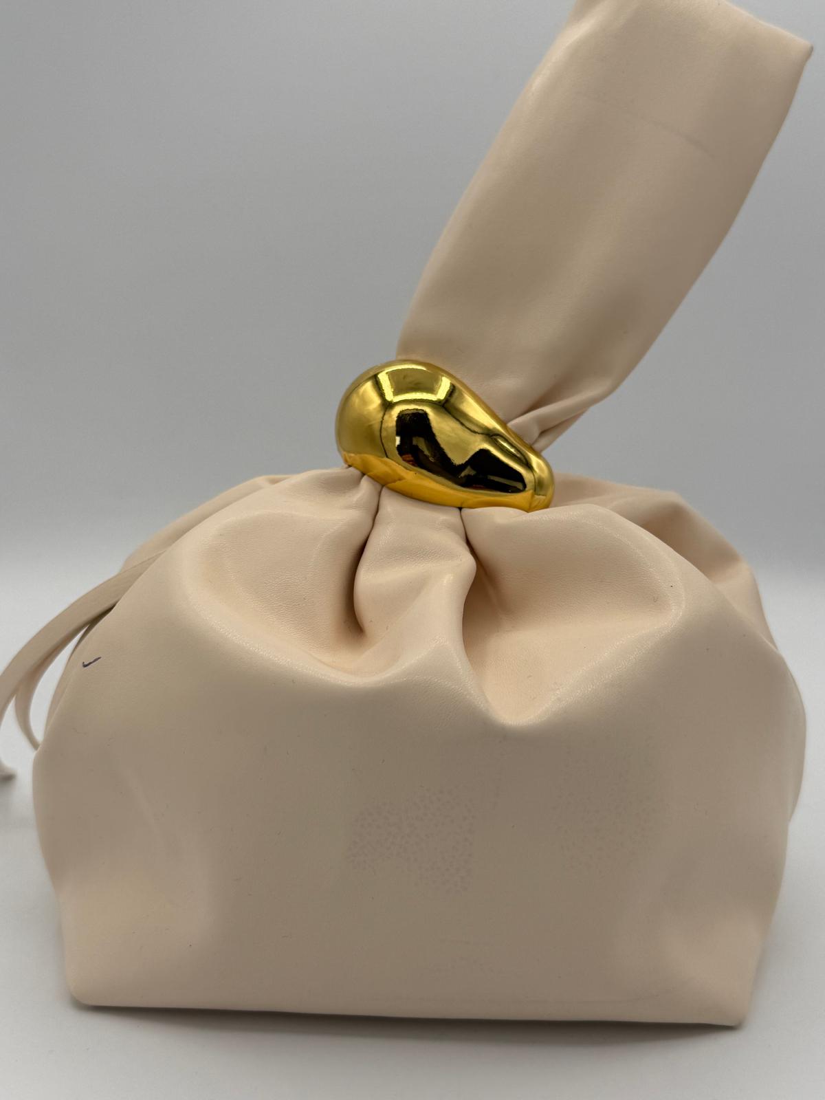 BLOCK36 :POCHETTE DA POLSO COL BEIGE