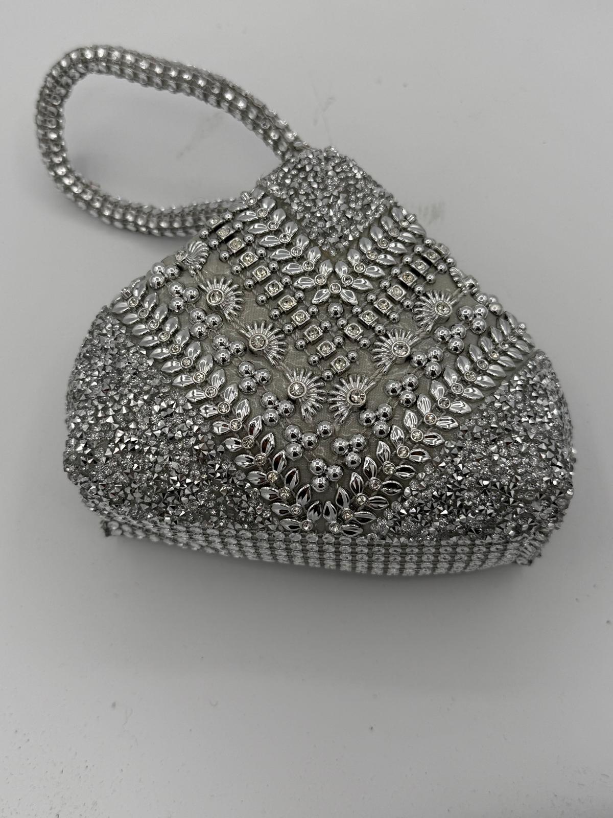 BLOCK36: POCHETTE DA SERA  CON MAGLIA DI STRASS