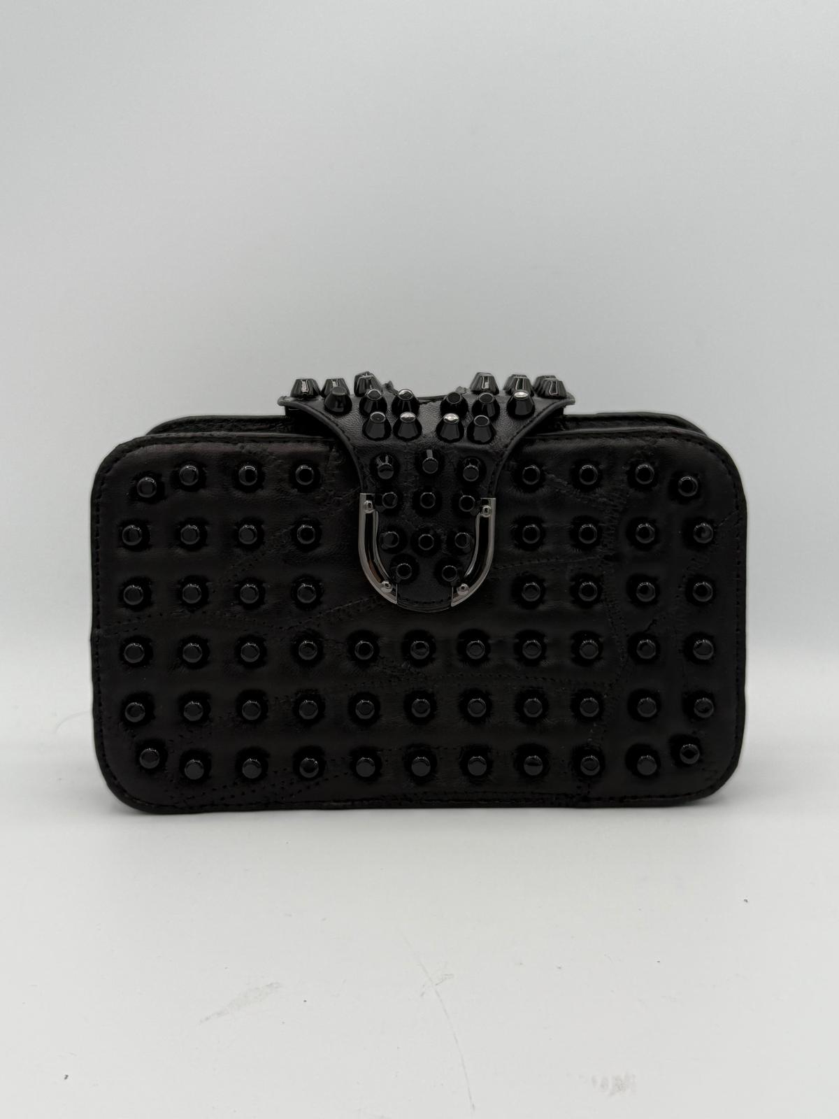 BLOCK36: POCHETTE CON TRACOLLA NERA