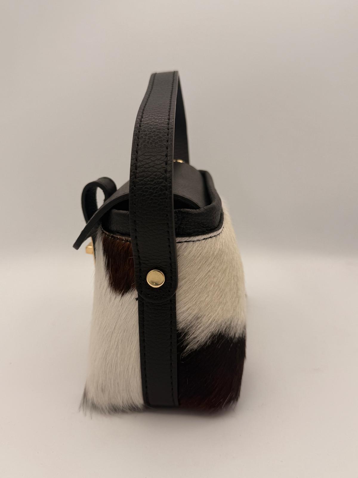 BLOCK36:HANDTASCHE AUS PONYFELL