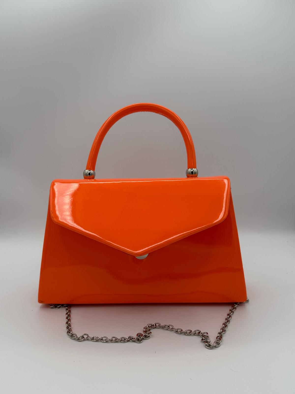 BLOCK36:MINIBAG ARANCIONE CON MANICO E TRACOLLA