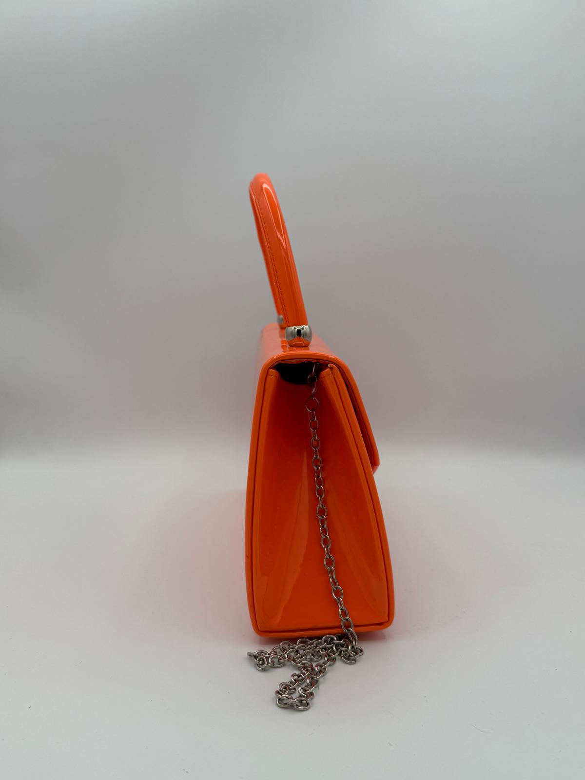 BLOCK36:MINIBAG ARANCIONE CON MANICO E TRACOLLA