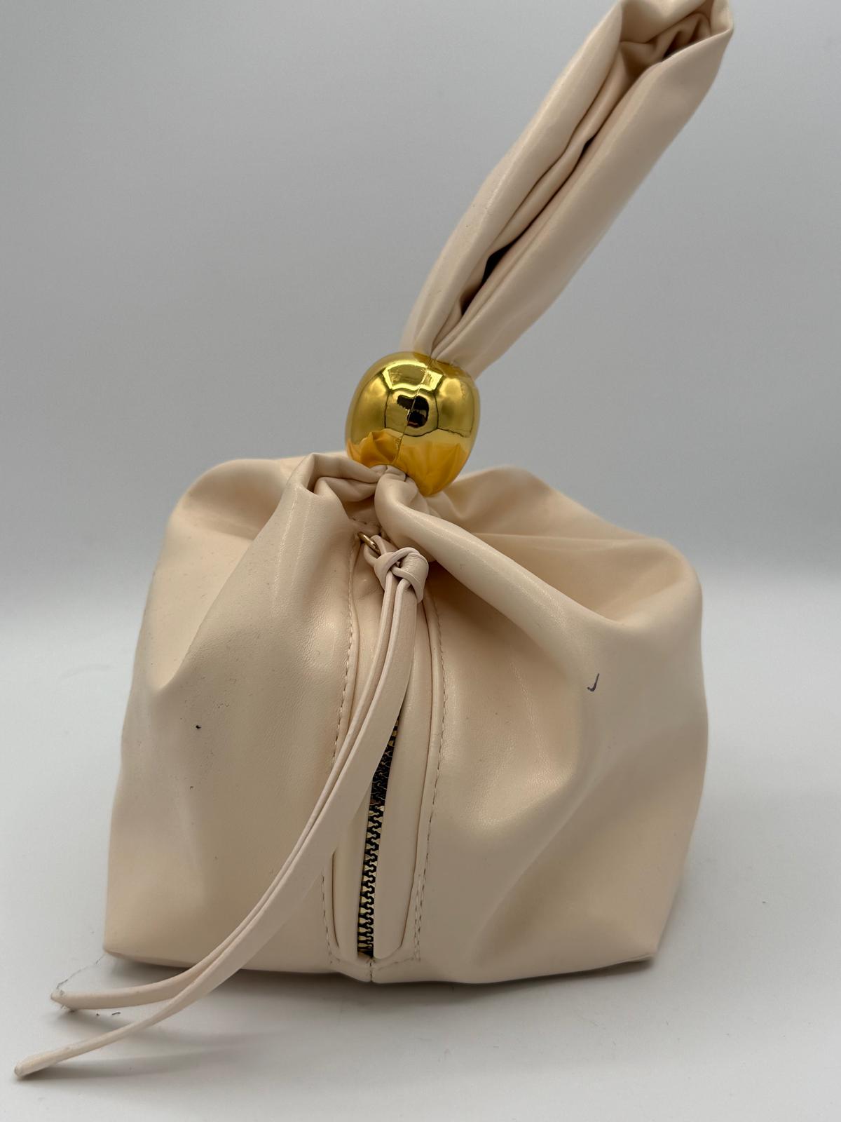 BLOCK36 :POCHETTE DA POLSO COL BEIGE