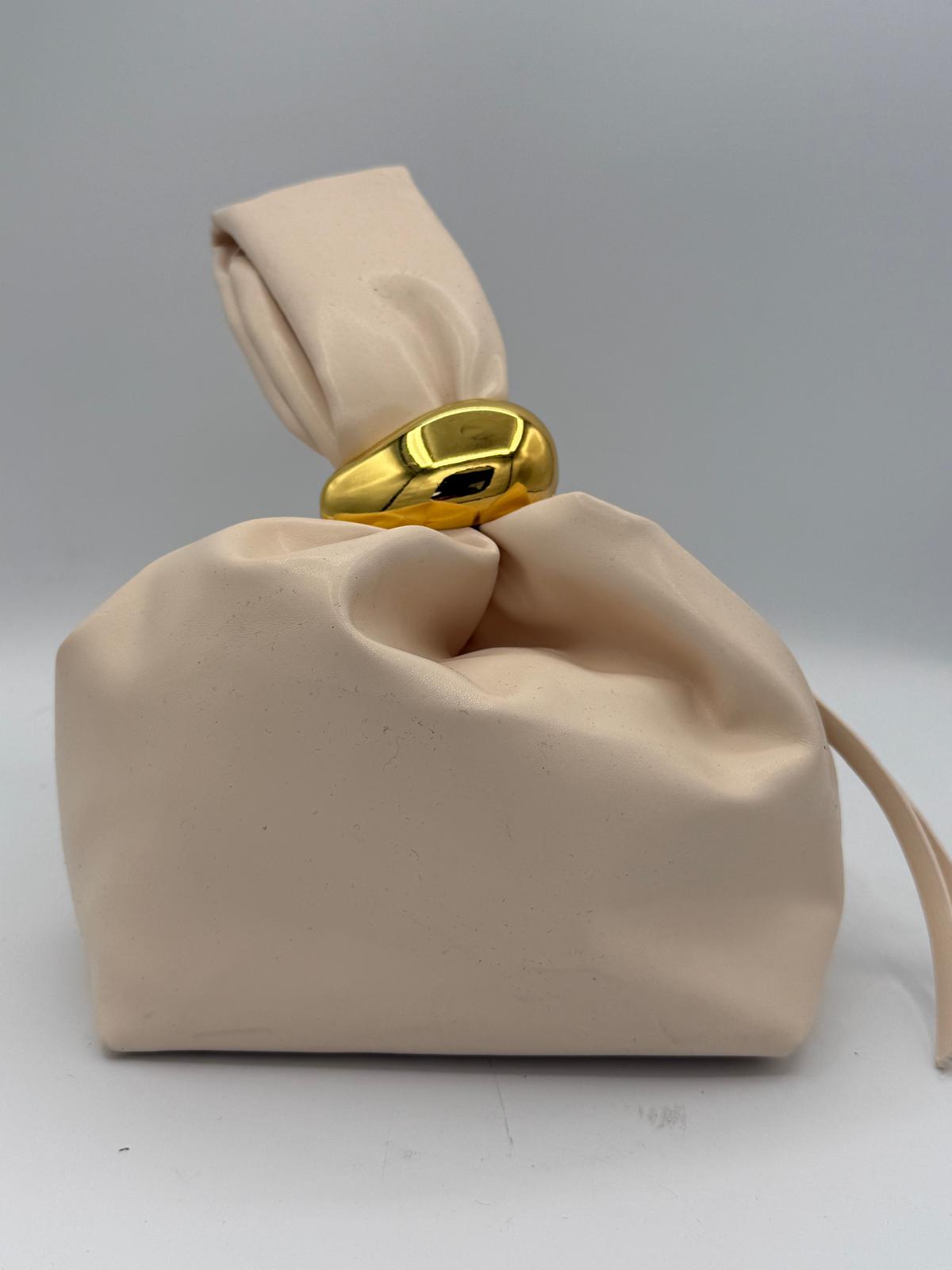 BLOCK36 :POCHETTE DA POLSO COL BEIGE