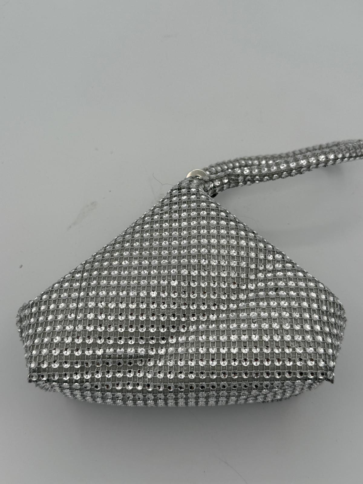 BLOCK36: POCHETTE DA SERA  CON MAGLIA DI STRASS