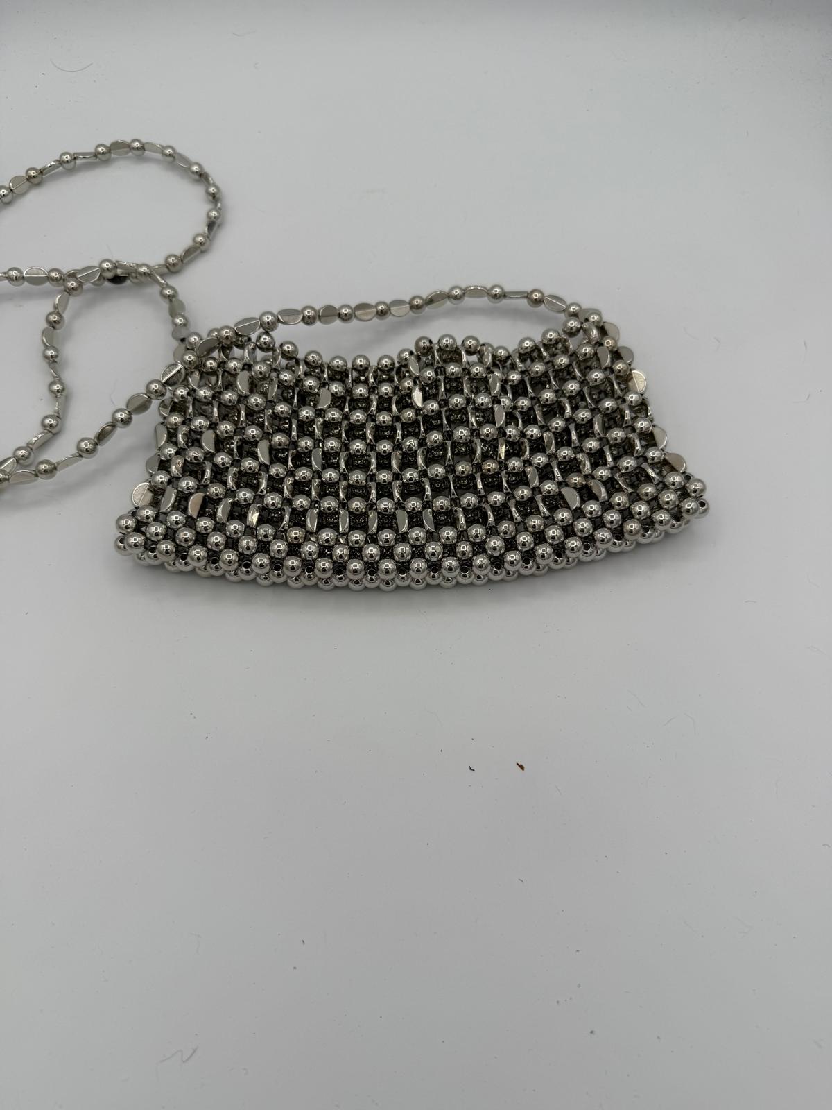 BLOCK36:BORSA FASHION ARGENTO CON TRACOLLINA