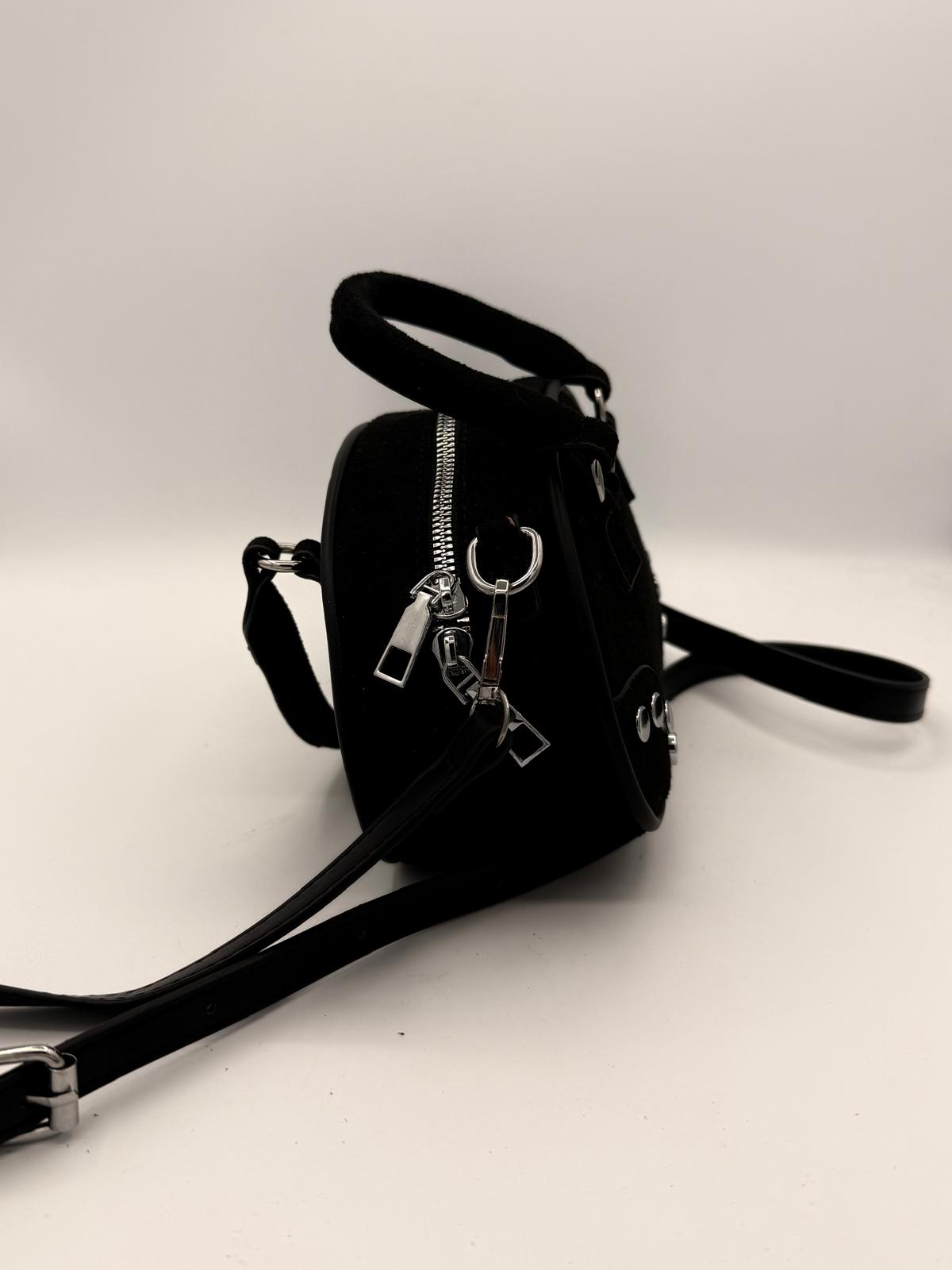 BLOCK36: BORSA A MANO MINIBAG CON BORCHIE