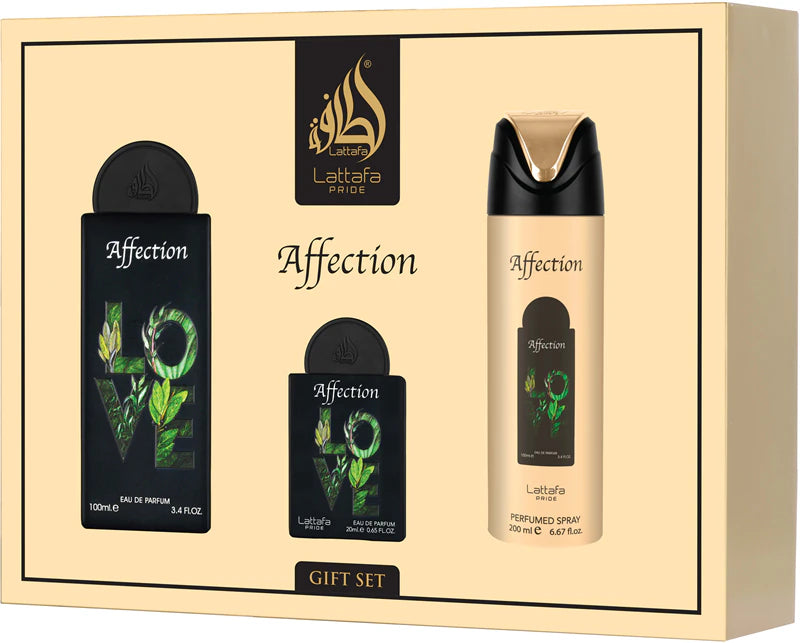 BLOCK36: LATTAFA PRIDE AFFECTION GIFTSET EDP 100ML+20ML+DEODORANT 200ML FRAGNANCE