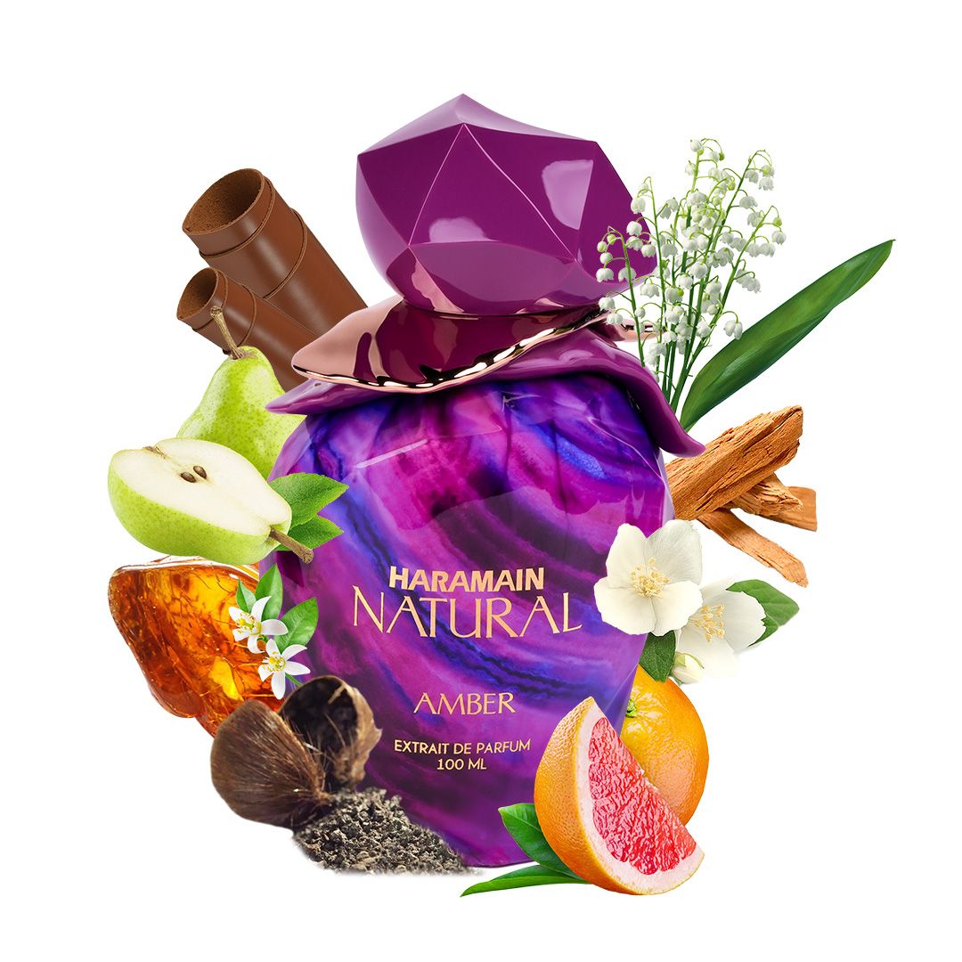 BLOCK36: PROFUMO ARABO AL HARAMAIN NATURAL AMBER EXTRAIT  DE PARFUM 100 ML