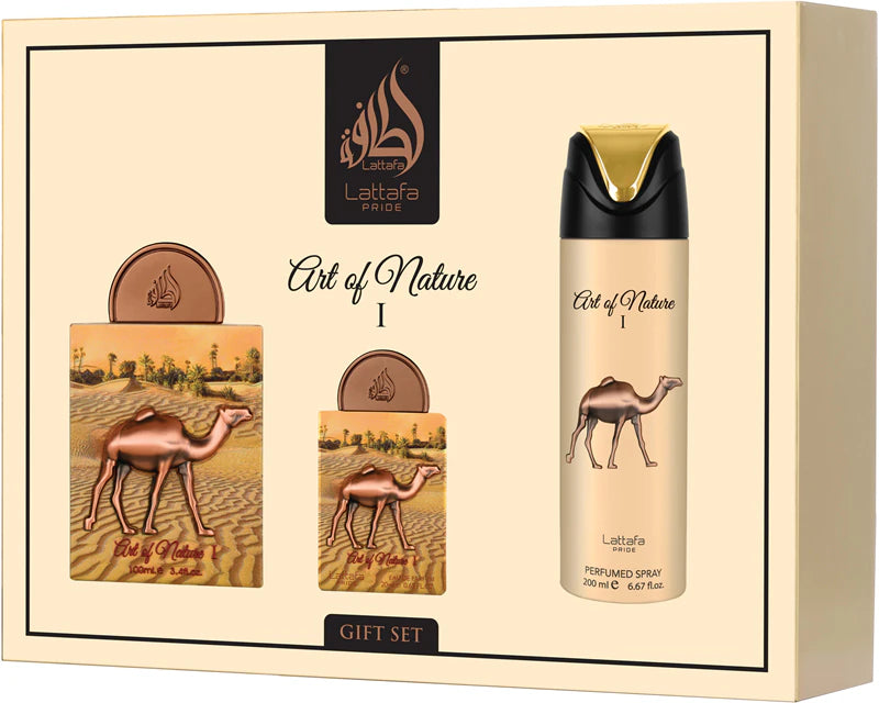 BLOCK36:LATTAFA PRIDE ART OF NATURE 1 GESCHENKSET EDP 100ML+20ML+DEODORANT 200ML UNISEX DUFT