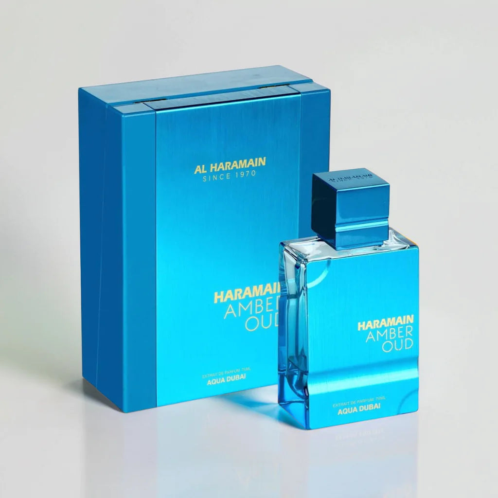 BLOCK36: PROFUMO ARABO AL HARAMAIN AMBER OUD AQUA DUBAI 100 ML EXTRAIT DE PARFUM