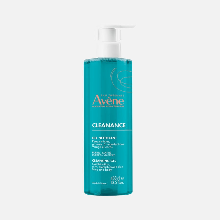 BLOCK36: AVENE	GEL DETERGENTE VISO E CORPO, PELLE MISTA E GRASSA CON IMPERFEZIONI